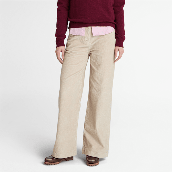 Women's Washed Corduroy Wide-Leg Pant