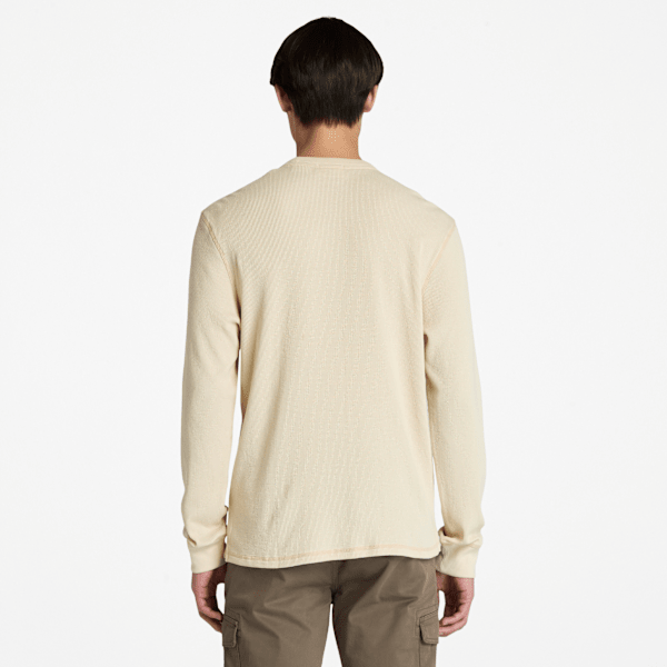 Men's Wharf River Waffle Long-Sleeve Polo Shirt