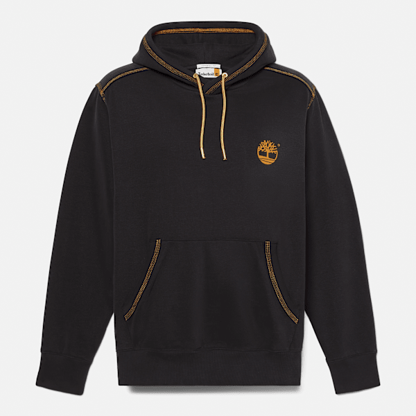 Men's Contrast Stitch Logo Hoodie - Black | Timberland US