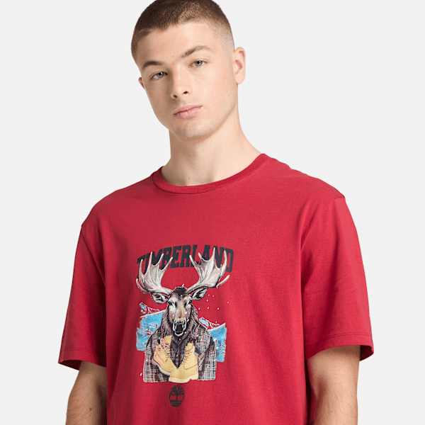 Holiday Graphic Moose T-Shirt