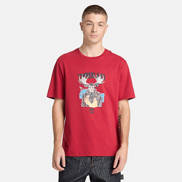 Holiday Graphic Moose T-Shirt