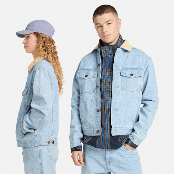 Corduroy Collared Denim Jacket