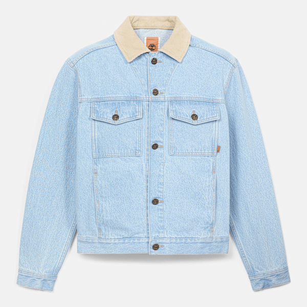 Corduroy Collared Denim Jacket