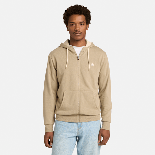 Men's Oyster River Chest Logo Full-Zip Hoodie