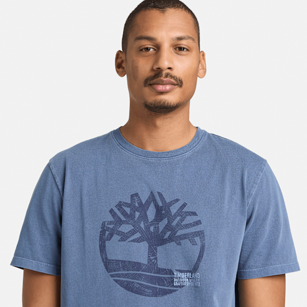 Men's Garment Dyed Logo Graphic T-Shirt