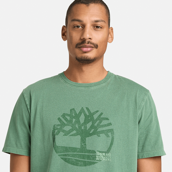 Men's Garment Dyed Logo Graphic T-Shirt