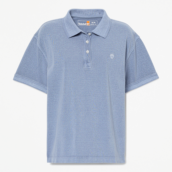 Women's Garment Dyed Short-Sleeve Pique Polo