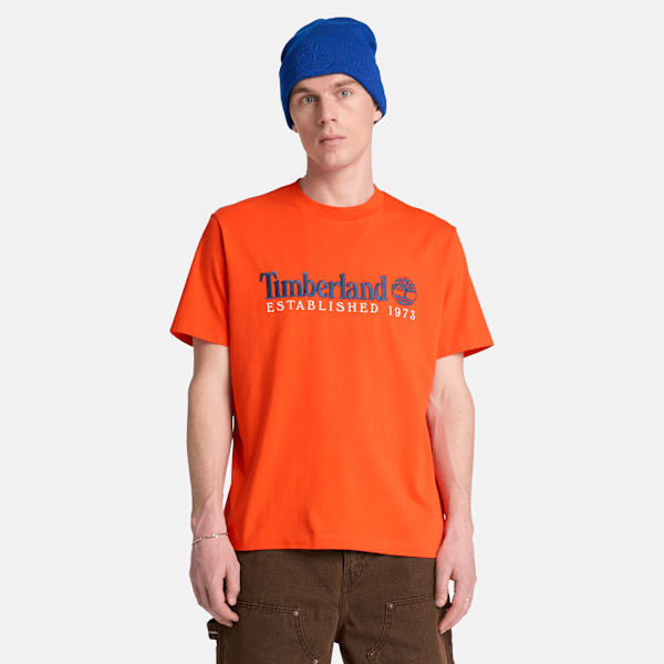 Men's Established 1973 Embroidered Short-Sleeve T-Shirt