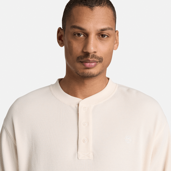 Men's Wharf River Waffle Long-Sleeve Polo