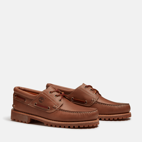 Men's Timberland® Authentic 3-Eye Lug Handsewn Boat Shoe