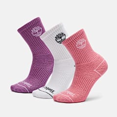 Kids' Bowden 3-Pack Tree Logo Full-Cushion Crew Sock