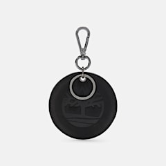 Round 2-Sided Leather Key Ring