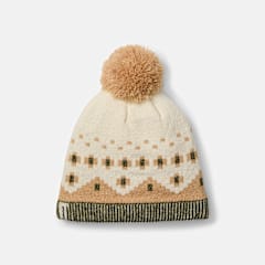 Women's Fair Isle Beanie with Pom