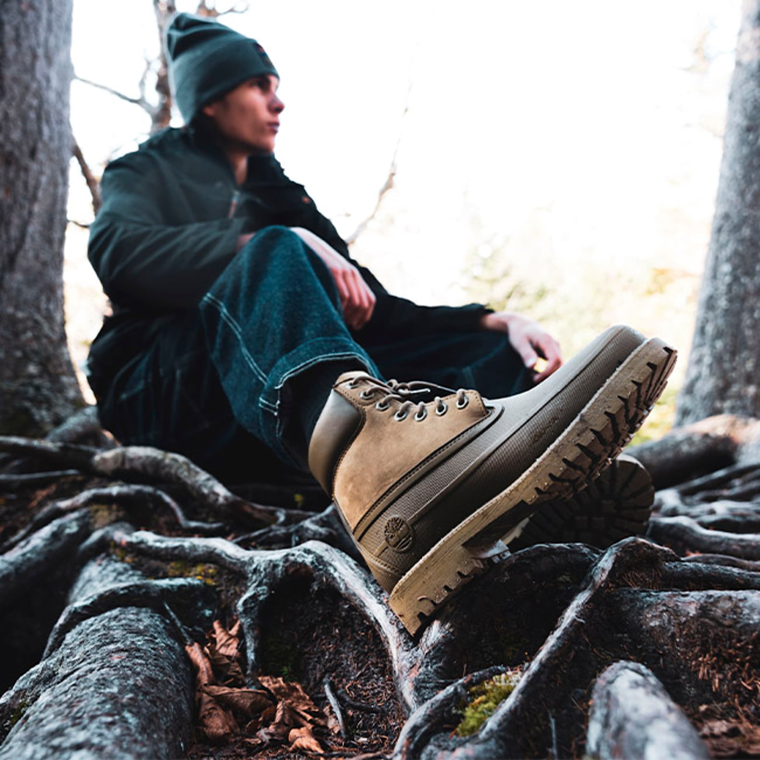 Botte Heritage 6Inch  embout en caoutchouc pour hommes TBL Nubuck olive ALT1