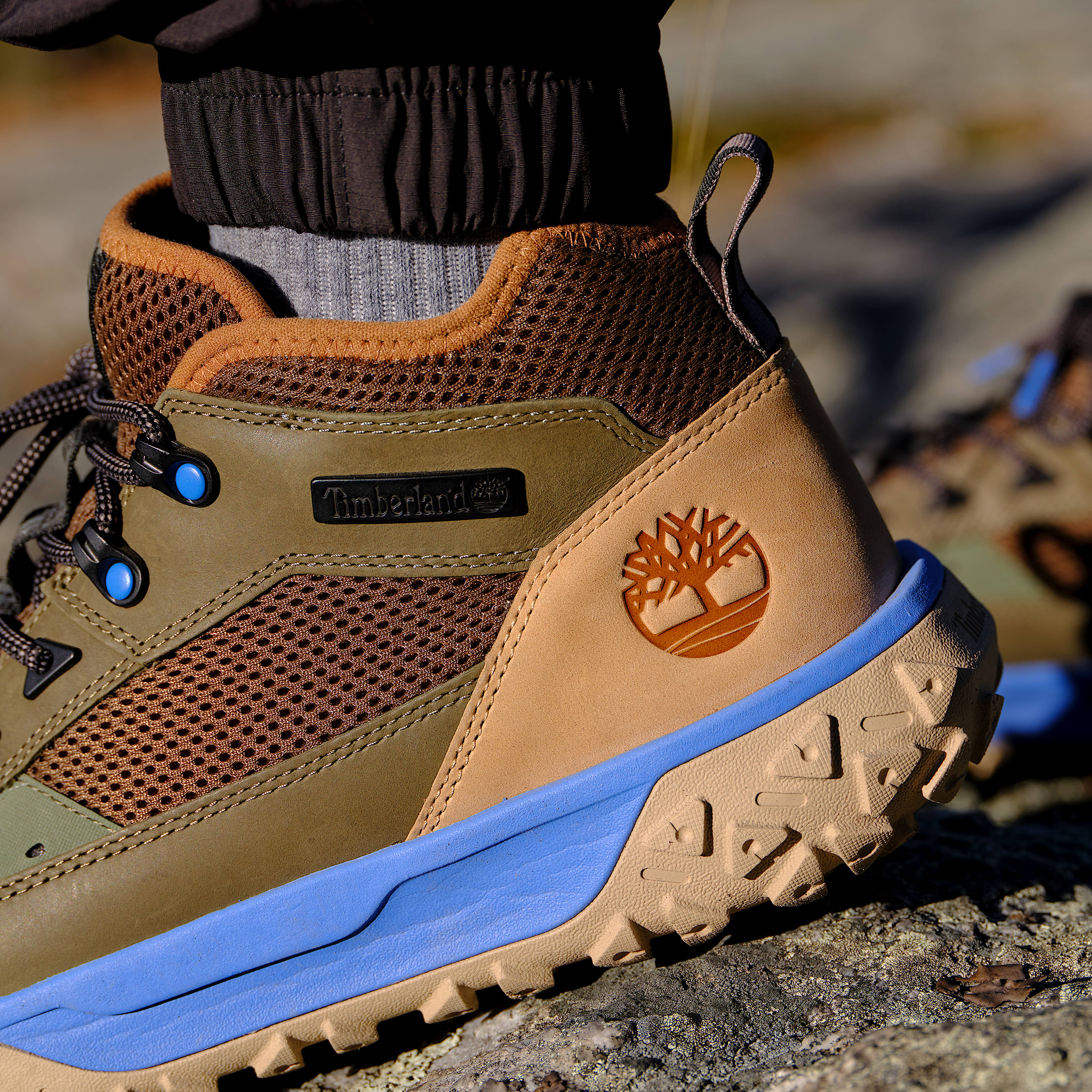 Mens GreenStride Motion 6 Mid LaceUp Sneaker TBL Dark Green Nubuck ALT10