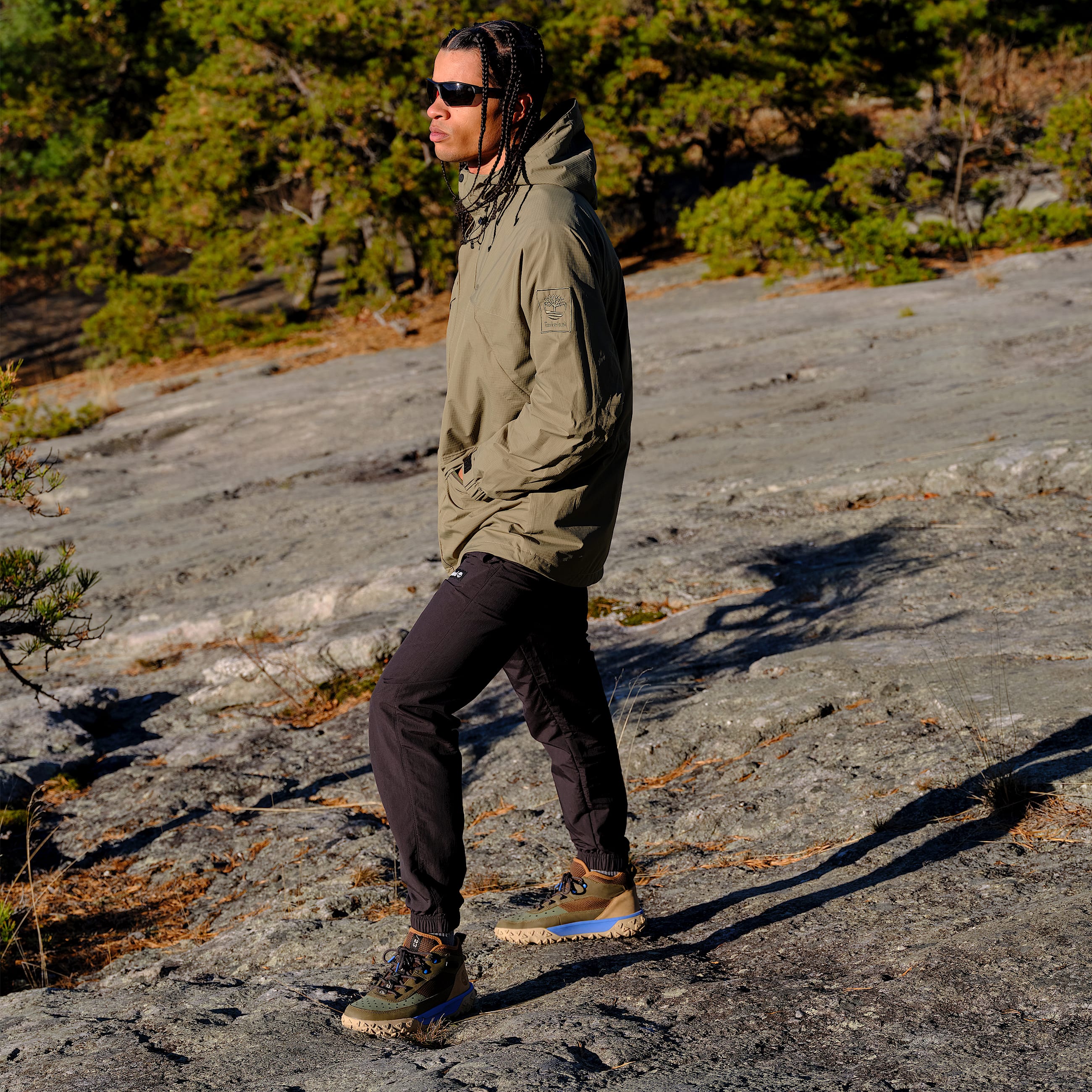 Mens GreenStride Motion 6 Mid LaceUp Sneaker TBL Dark Green Nubuck ALT11