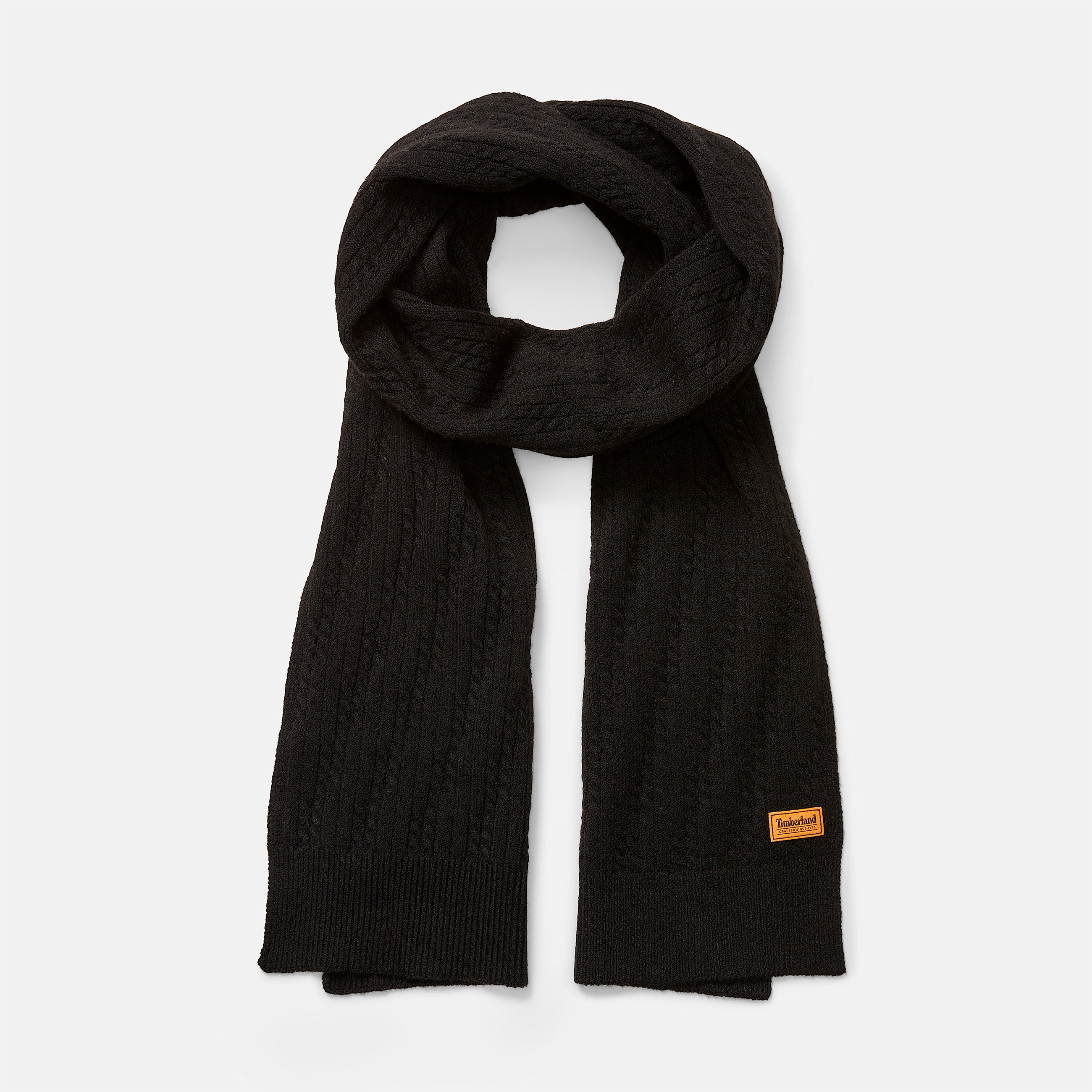 Womens Gradation Cable Scarf TBL Black HERO