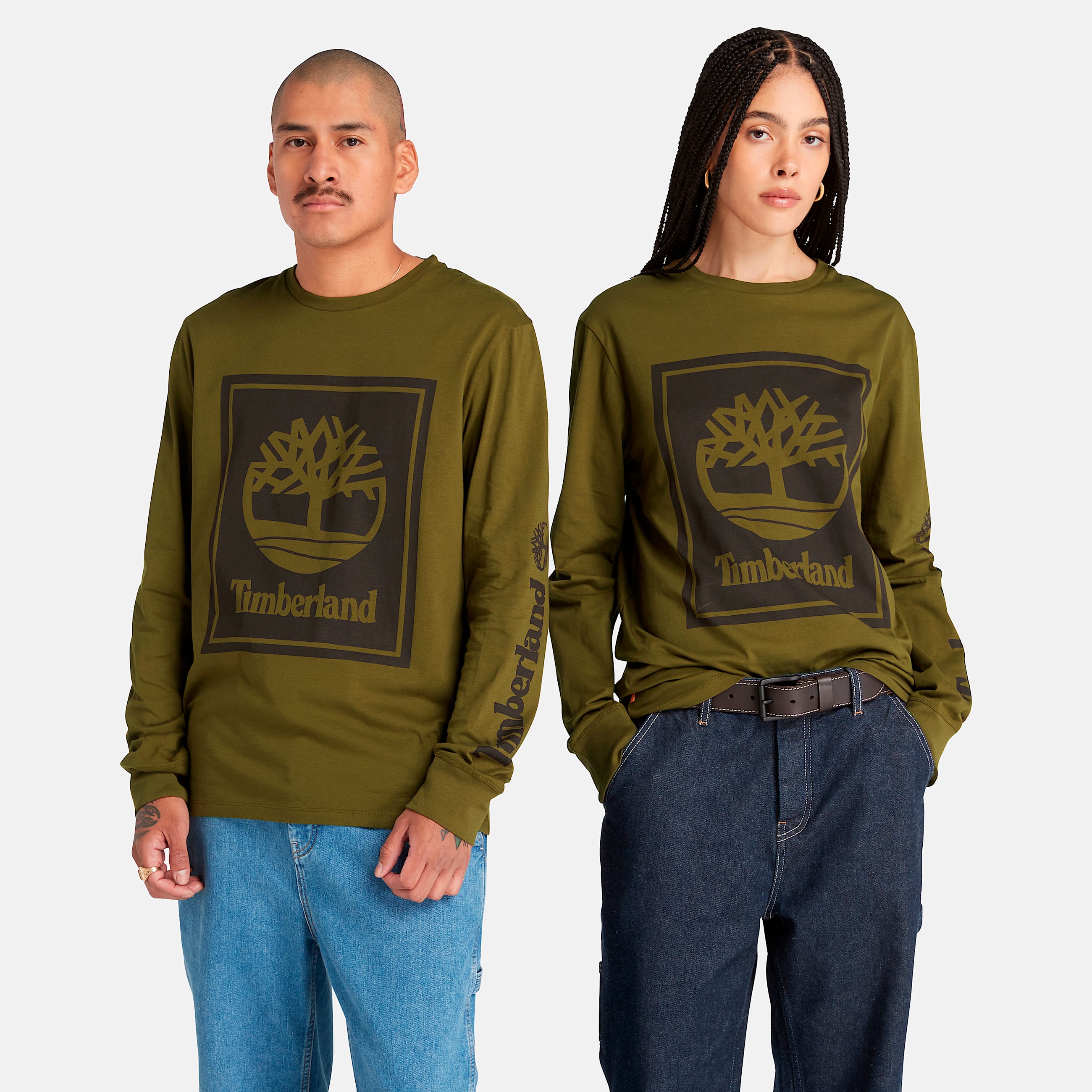 Long Sleeve Logo TShirt TBL Dark OliveBlack HERO