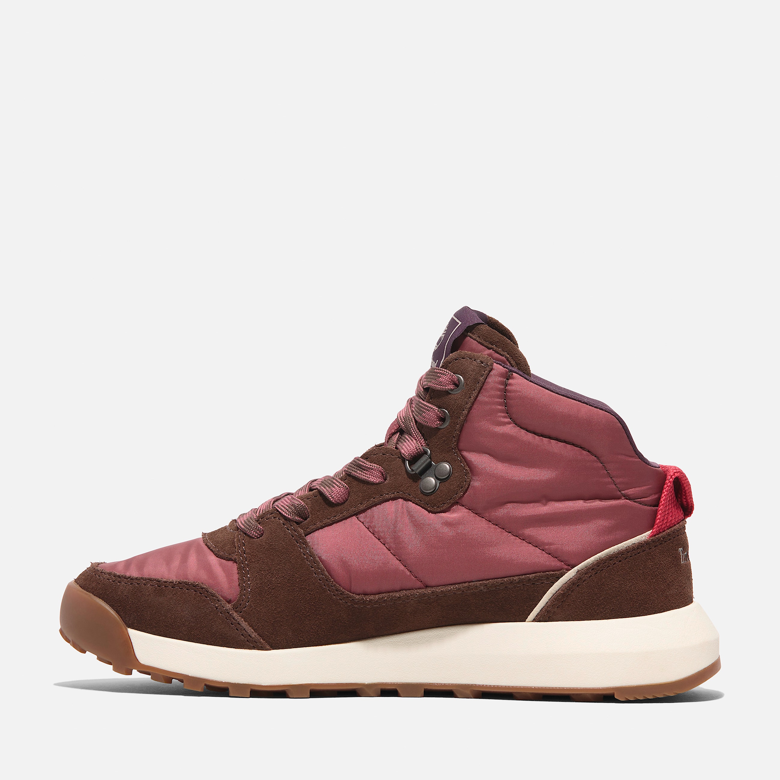 Womens Retro Swift High Top LaceUp Sneaker TBL Red Woven ALT6