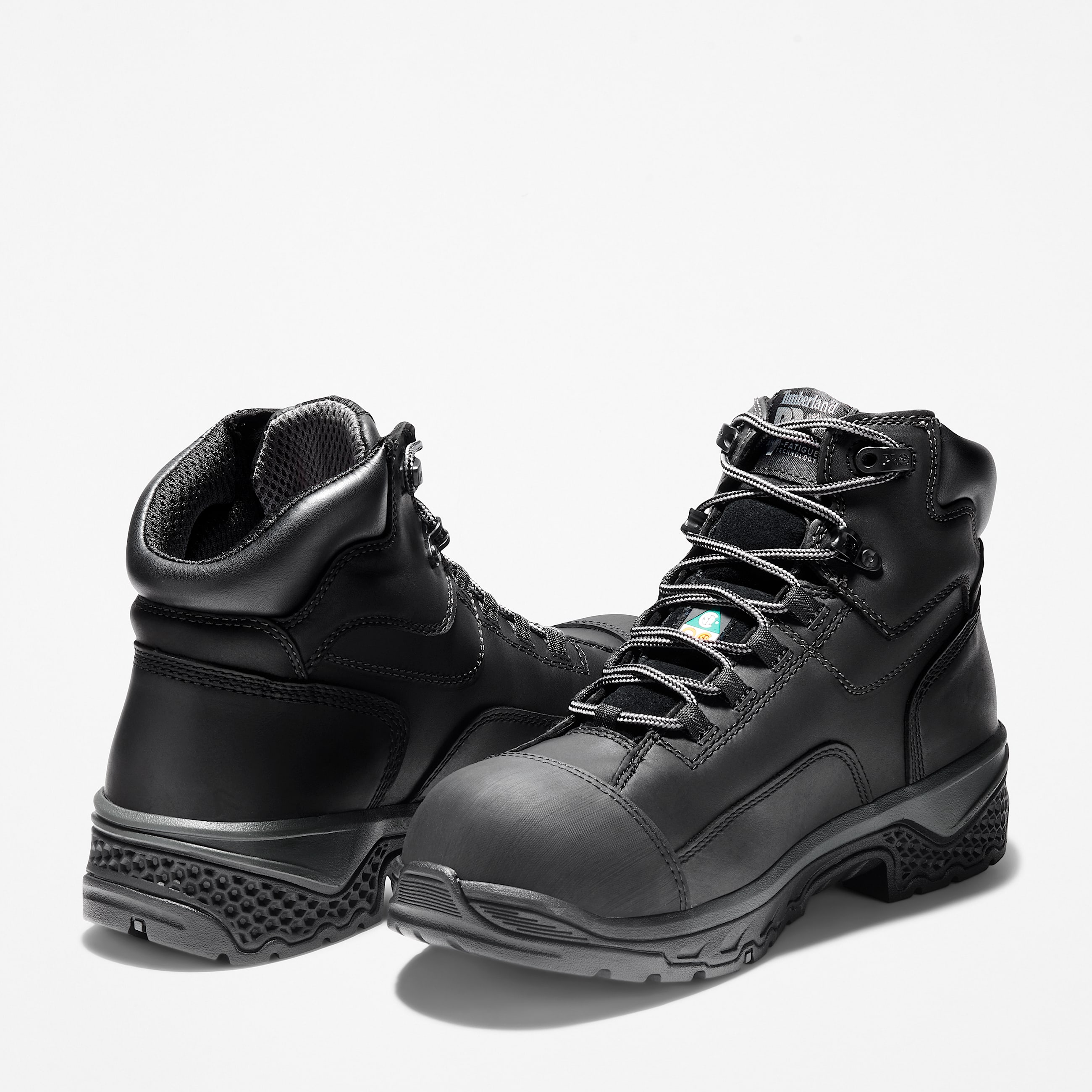 Mens Bosshog CSA 6 Composite Toe Waterproof Work Boot TBL Black Leather ALT5