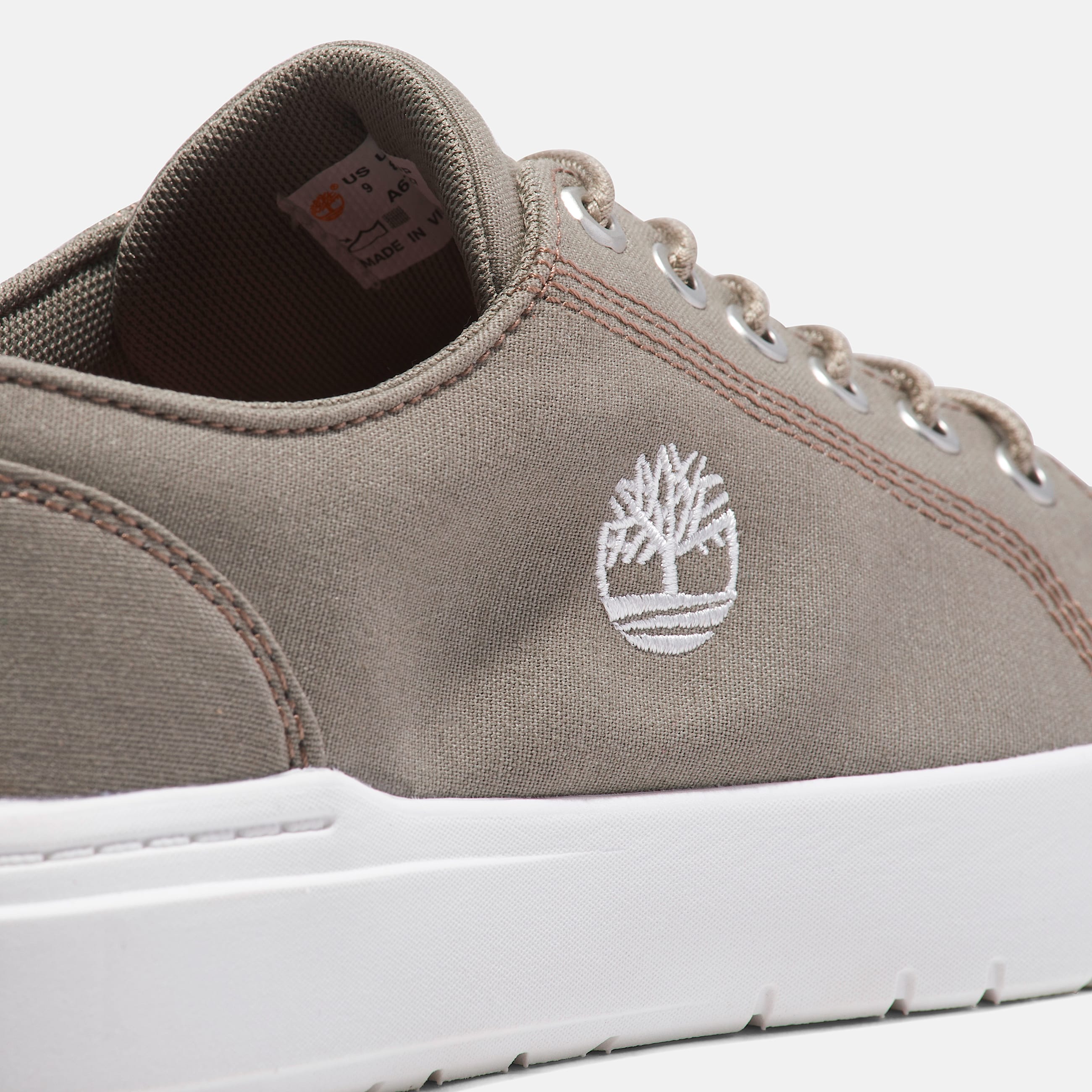 Mens Timberland Seneca Bay Sneaker TBL Light Taupe Canvas ALT7