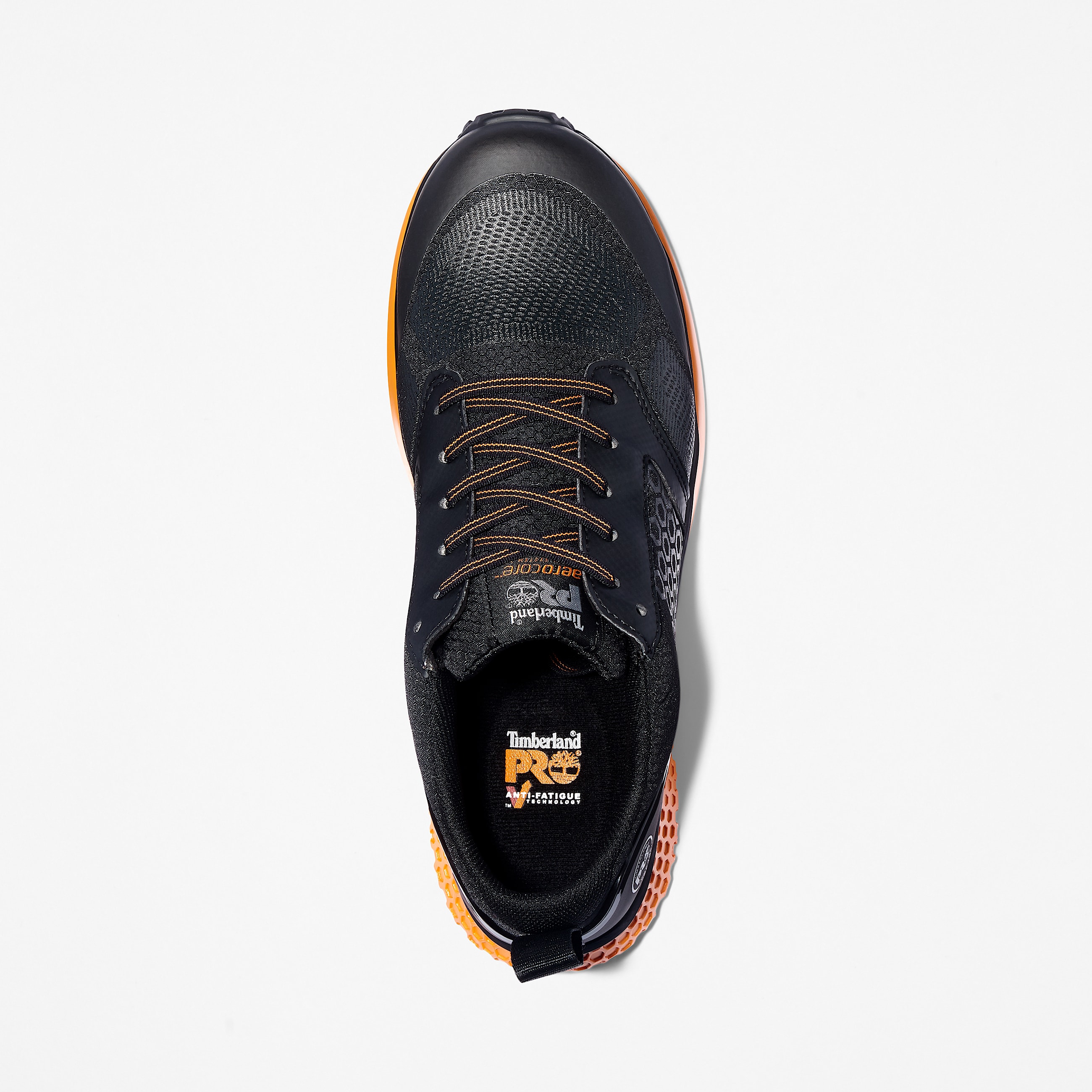 Mens Reaxion Composite Toe Work Sneaker TBL BlackOrange ALT2