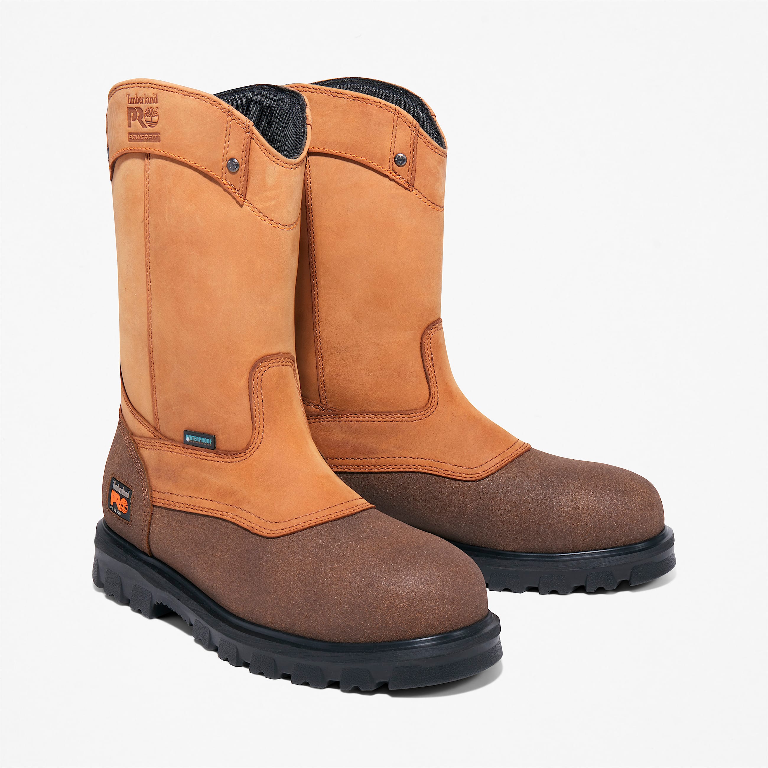 Bota de trabajo impermeable con puntera de acero Rigmaster Pull On para hombre TBL Marrn ALT4