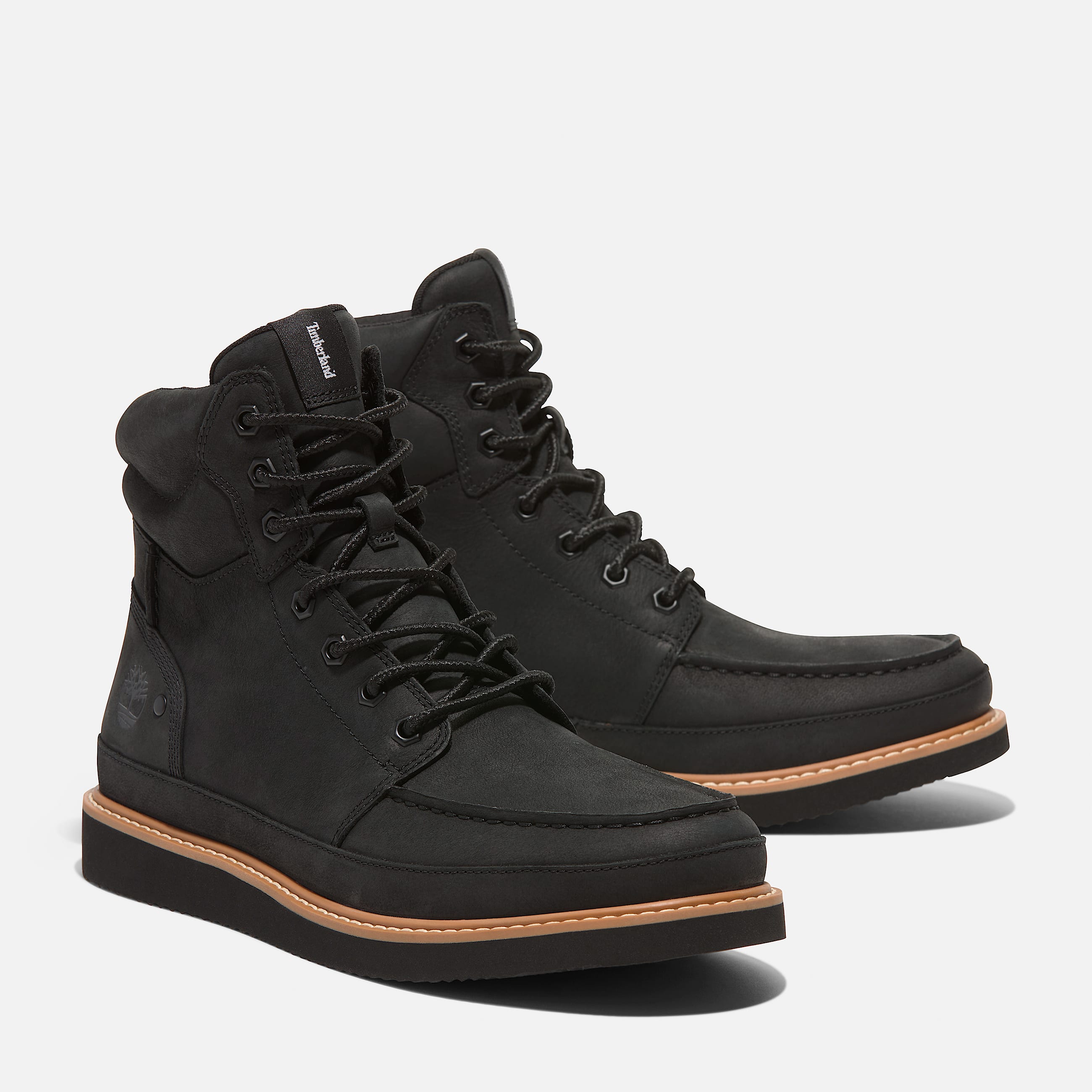 Mens Newmarket Mid LaceUp Boot TBL Black FullGrain ALT4