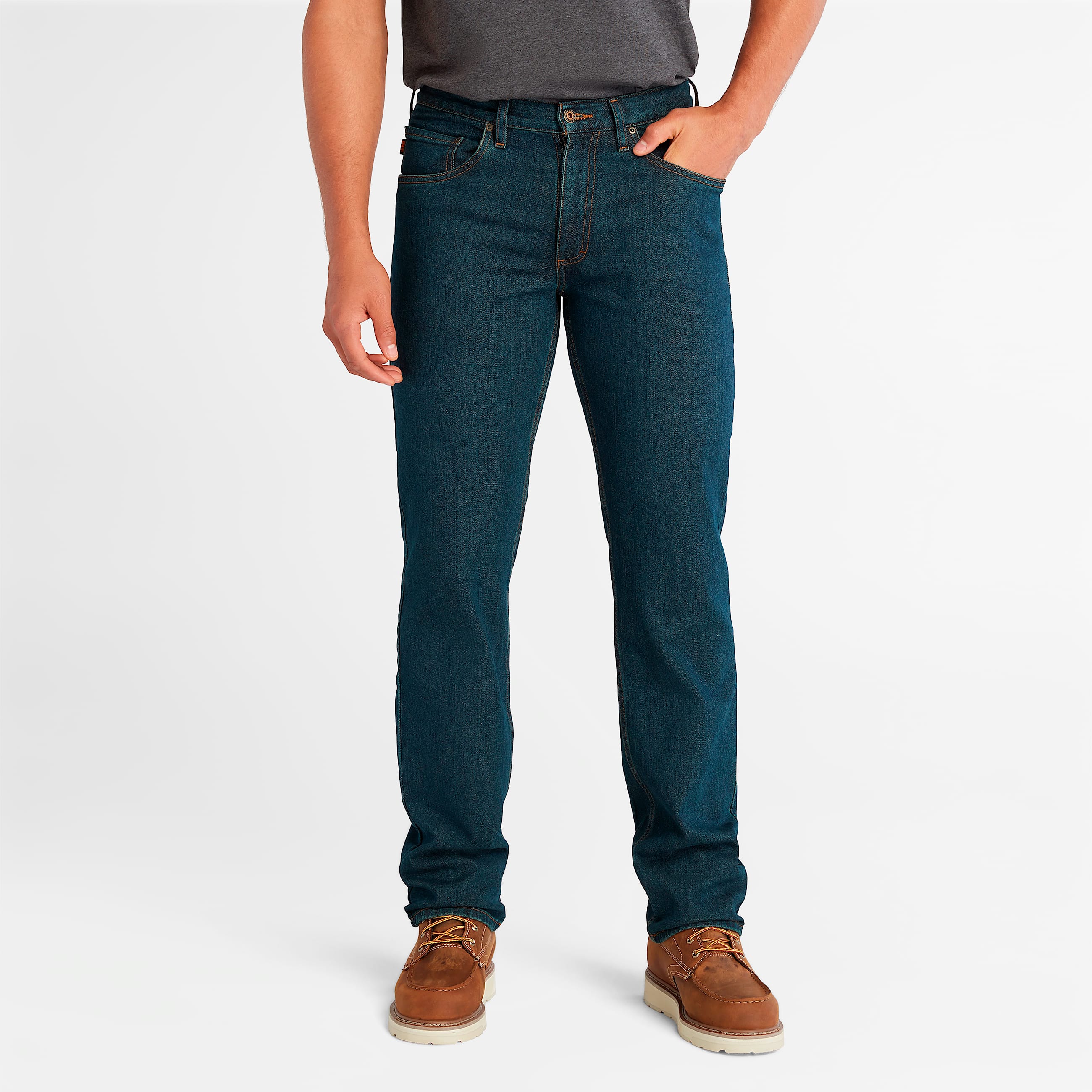 Mens GritNGrind Flex Denim Work Jeans TBL Dark Denim HERO