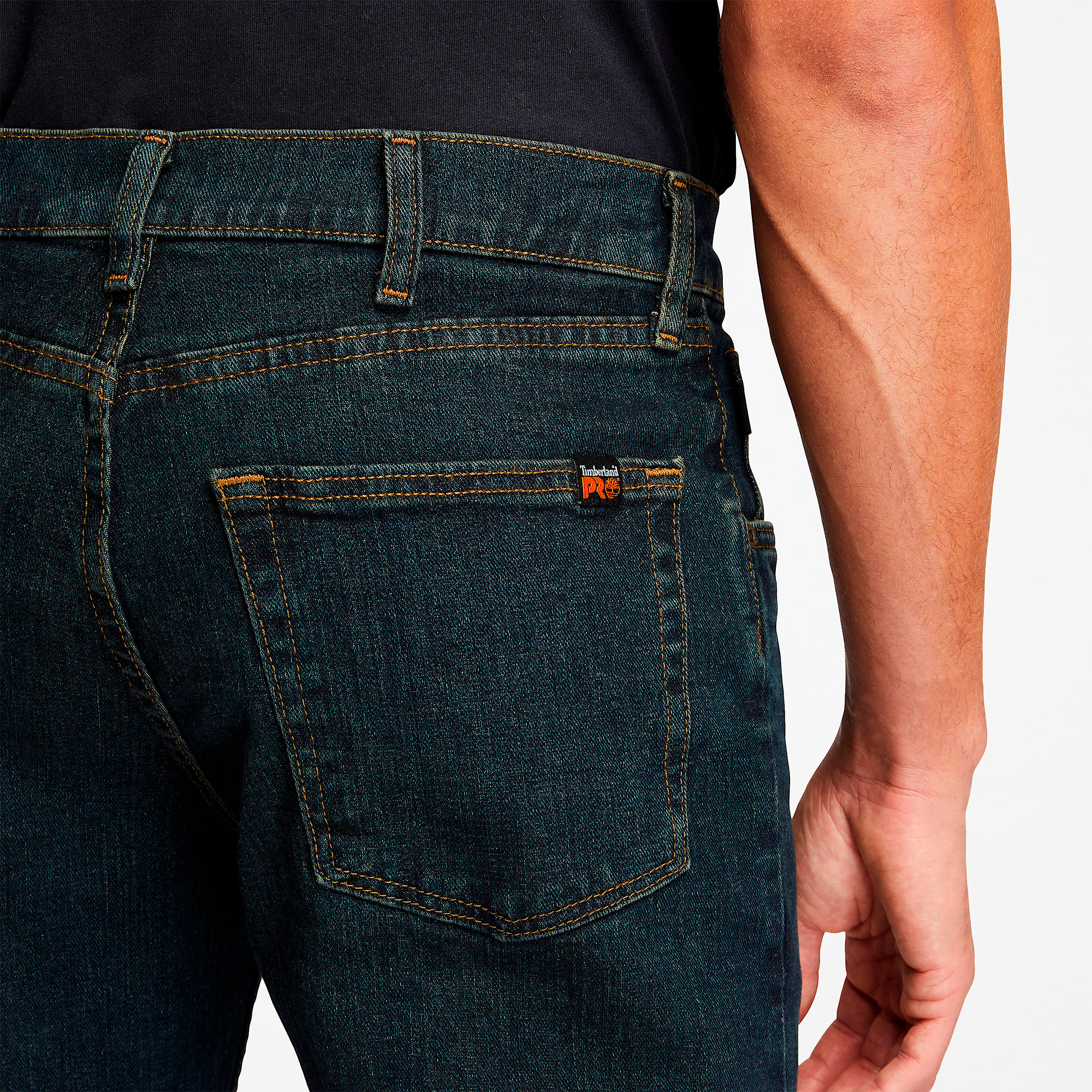 Mens GritNGrind Flex Denim Work Jeans TBL Dark Denim ALT4