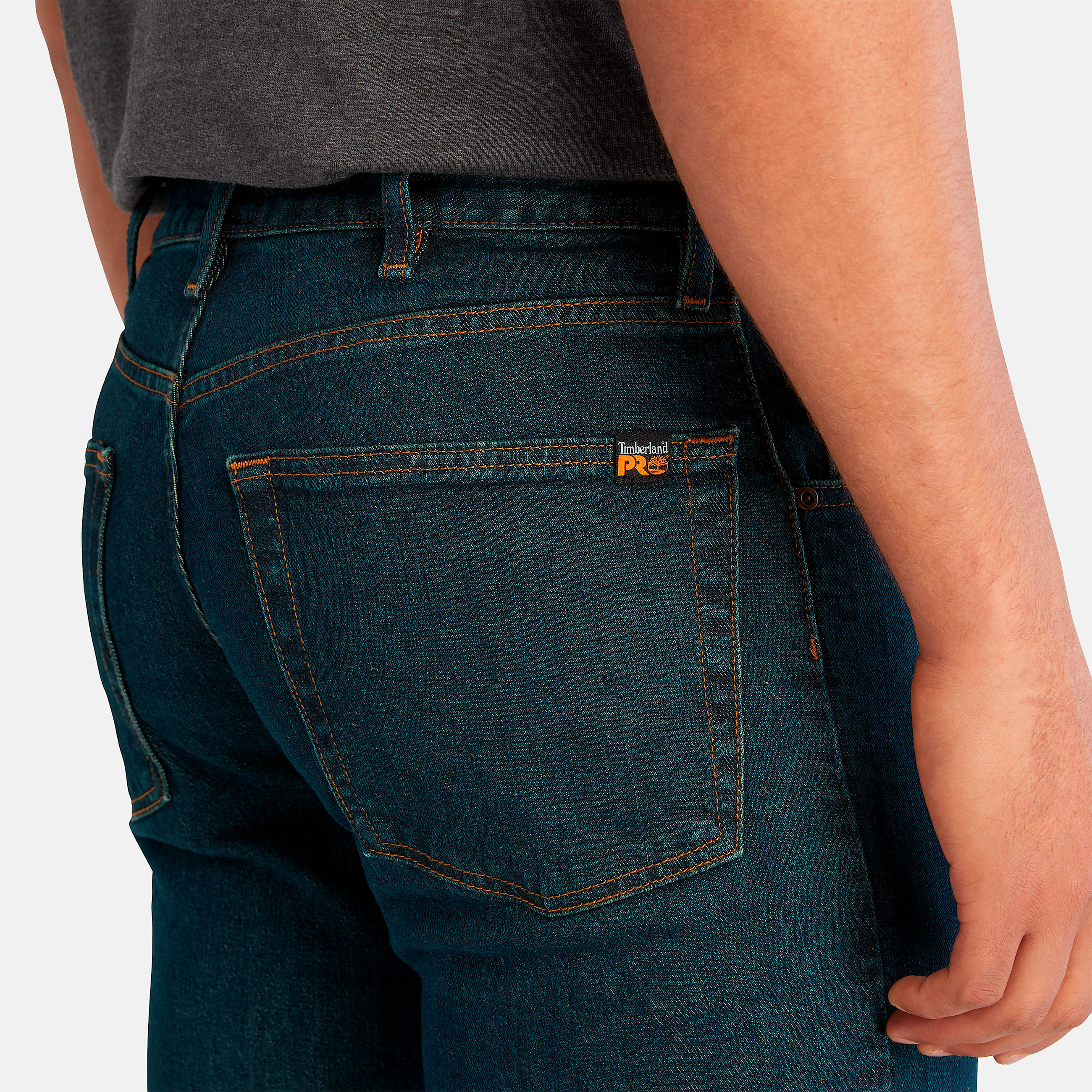 Mens GritNGrind Flex Denim Work Jeans TBL Dark Denim ALT2