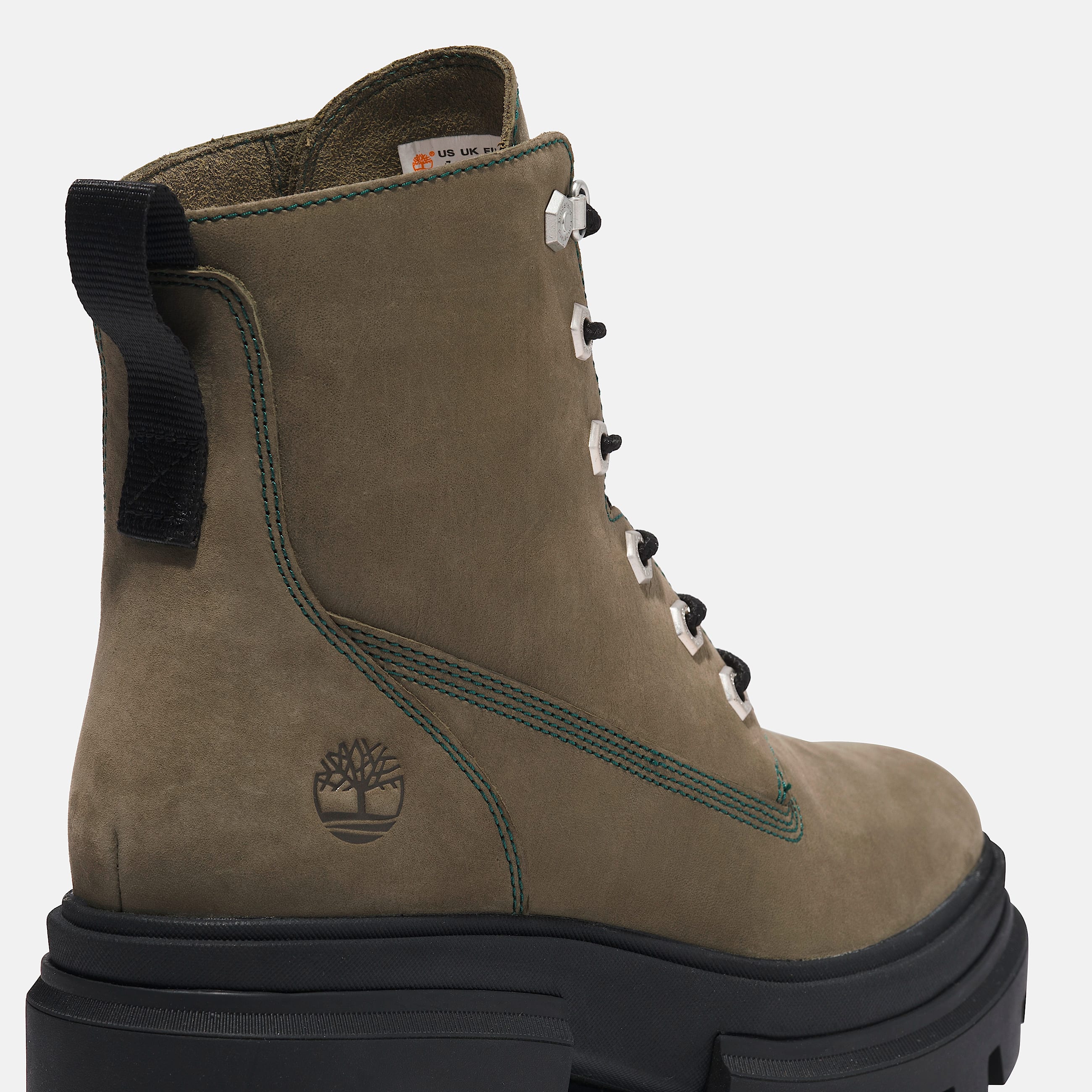 Womens Everleigh 6Inch LaceUp Boot TBL Dark Green Nubuck ALT7