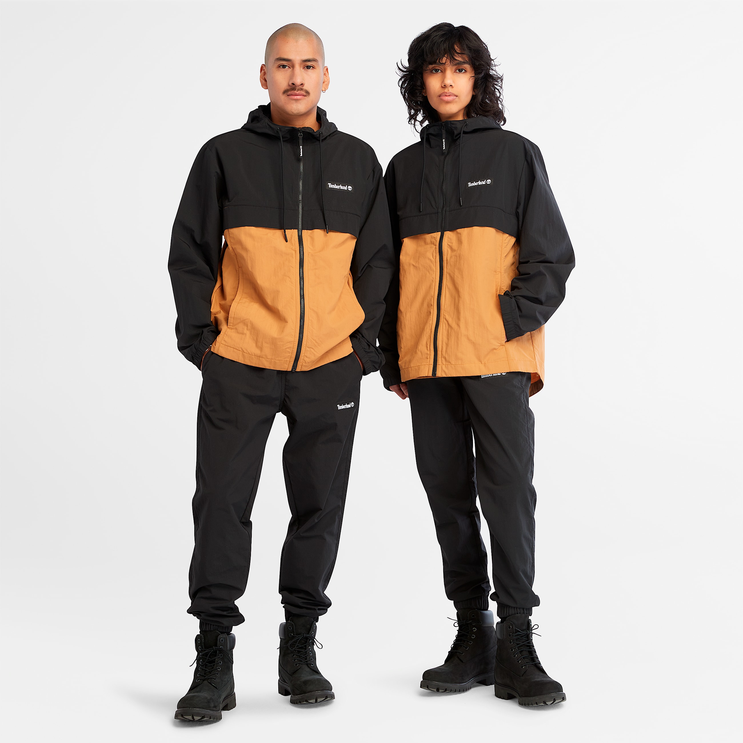 WaterResistant Nylon Windbreaker TBL BlackWheat ALT2