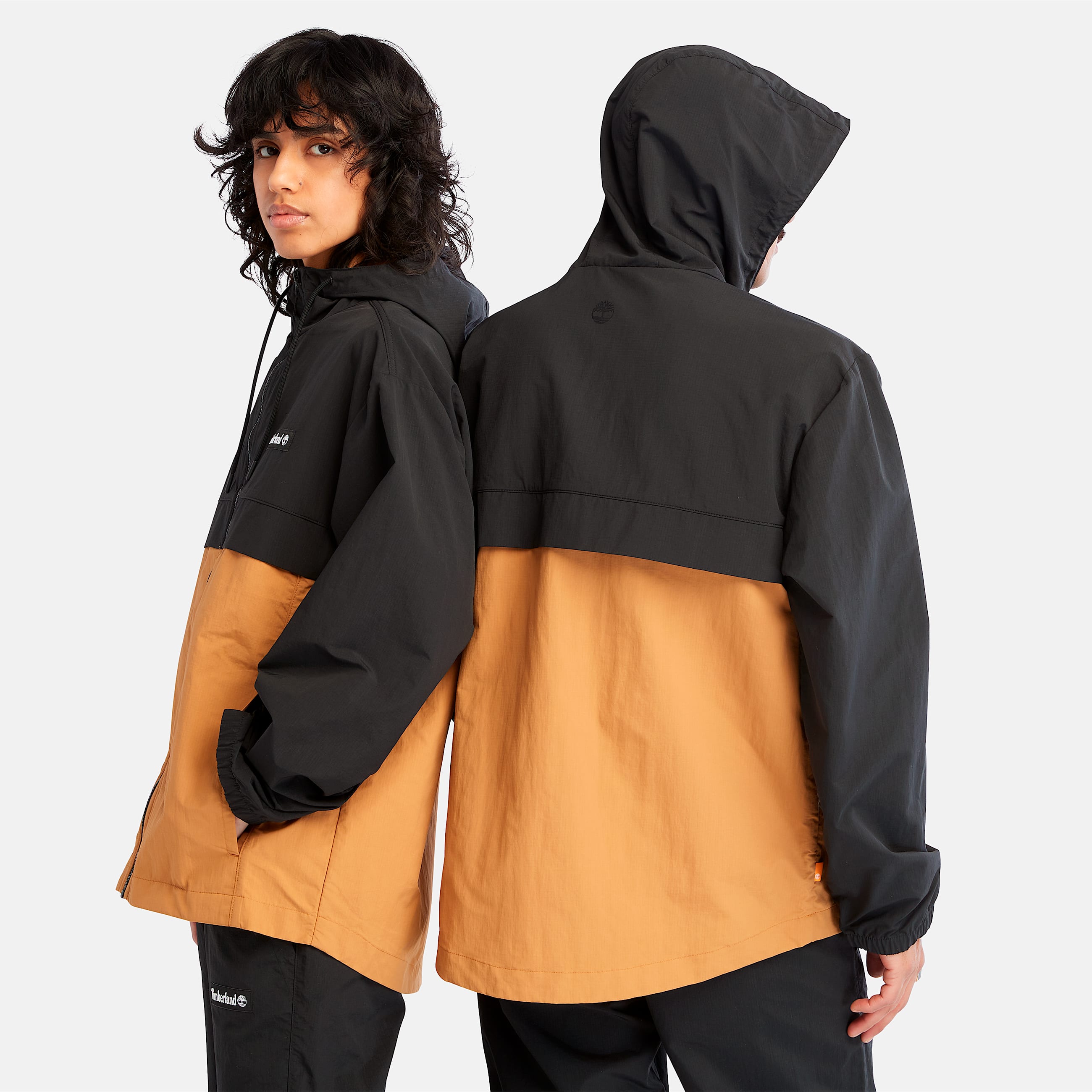 WaterResistant Nylon Windbreaker TBL BlackWheat ALT1