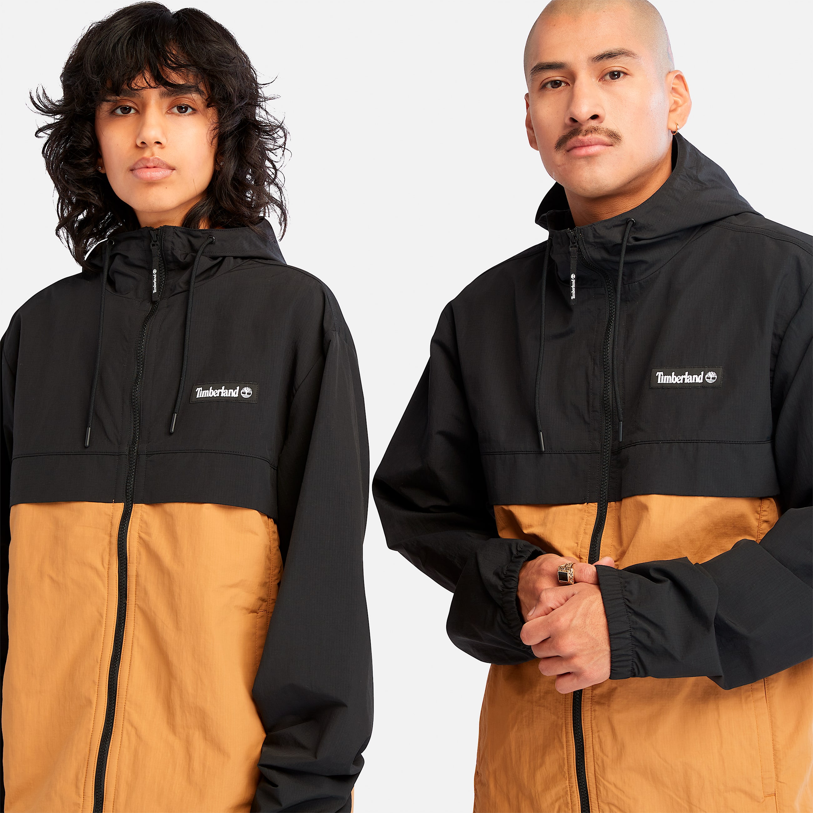 WaterResistant Nylon Windbreaker TBL BlackWheat ALT5