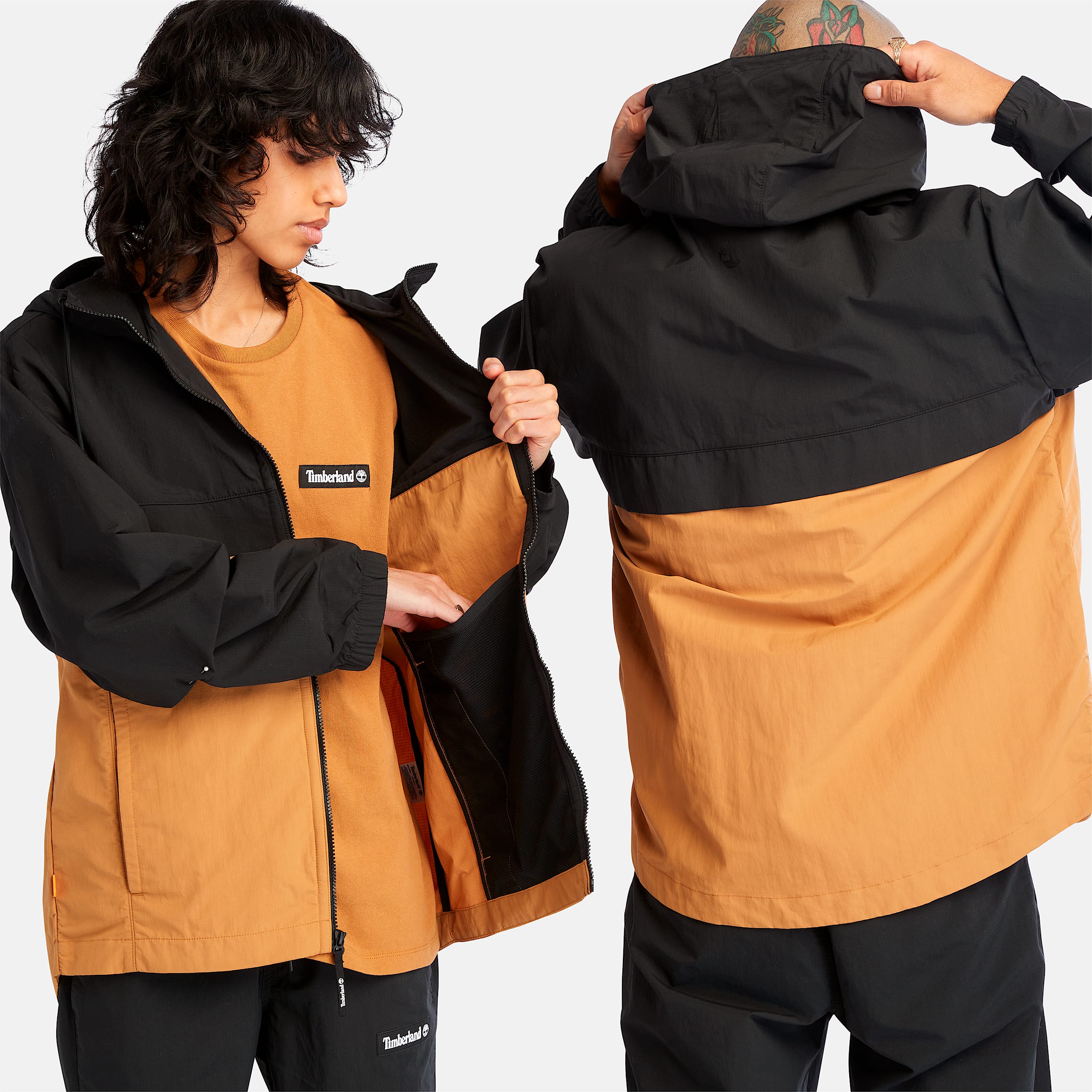 WaterResistant Nylon Windbreaker TBL BlackWheat ALT6