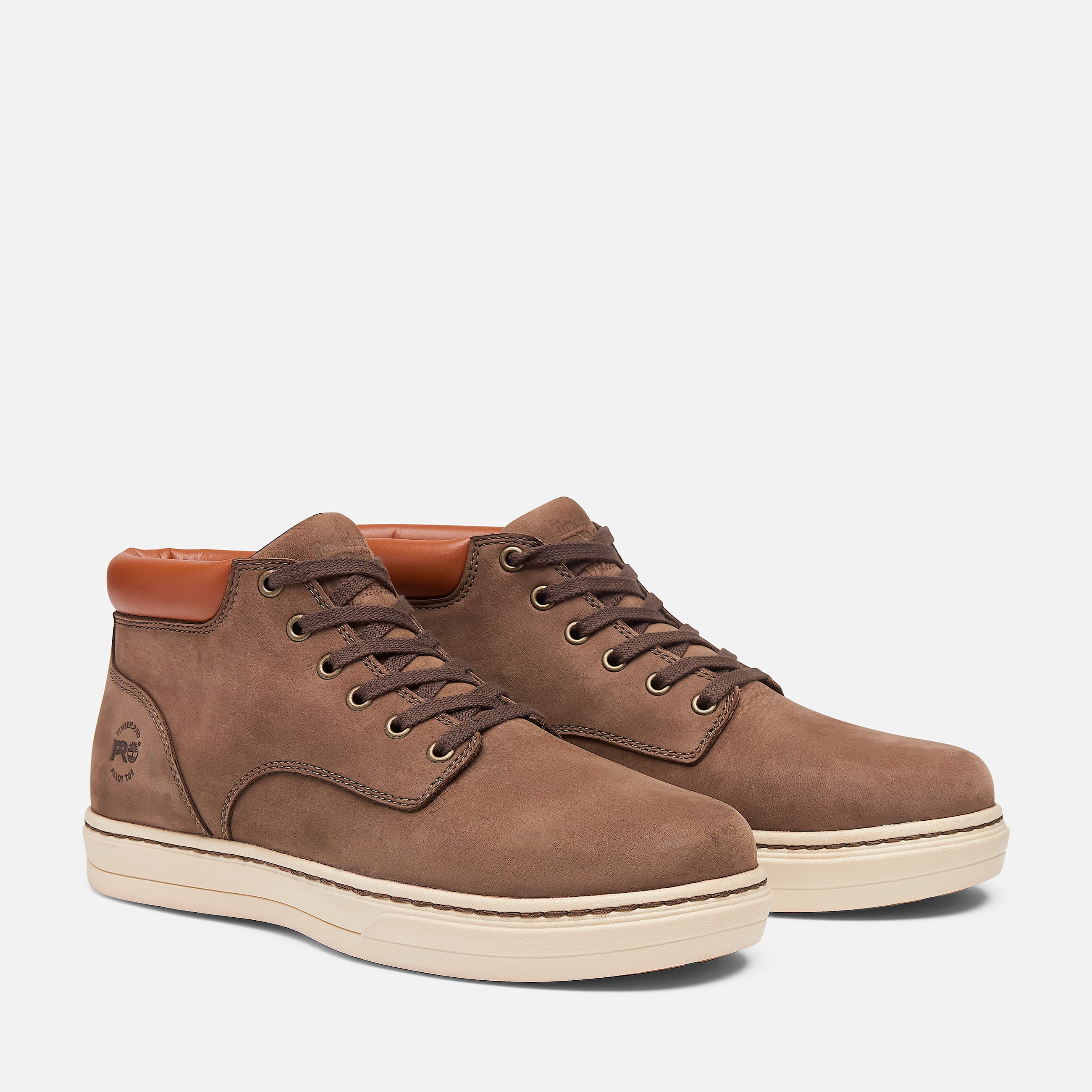 Mens Disruptor Casual Alloy Toe Mid Work Shoe TBL Donkey Brown Nubuck ALT4