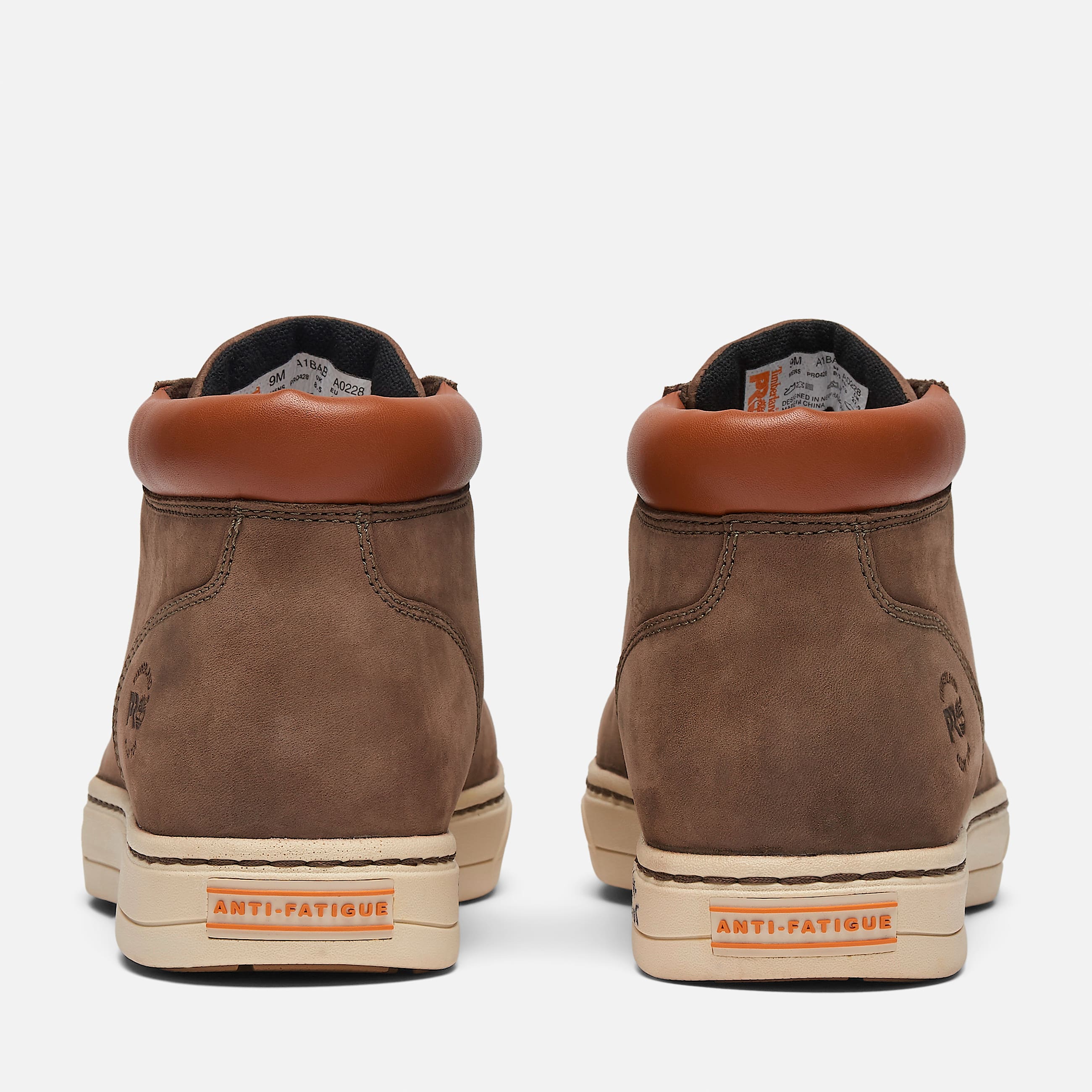 Mens Disruptor Casual Alloy Toe Mid Work Shoe TBL Donkey Brown Nubuck ALT5