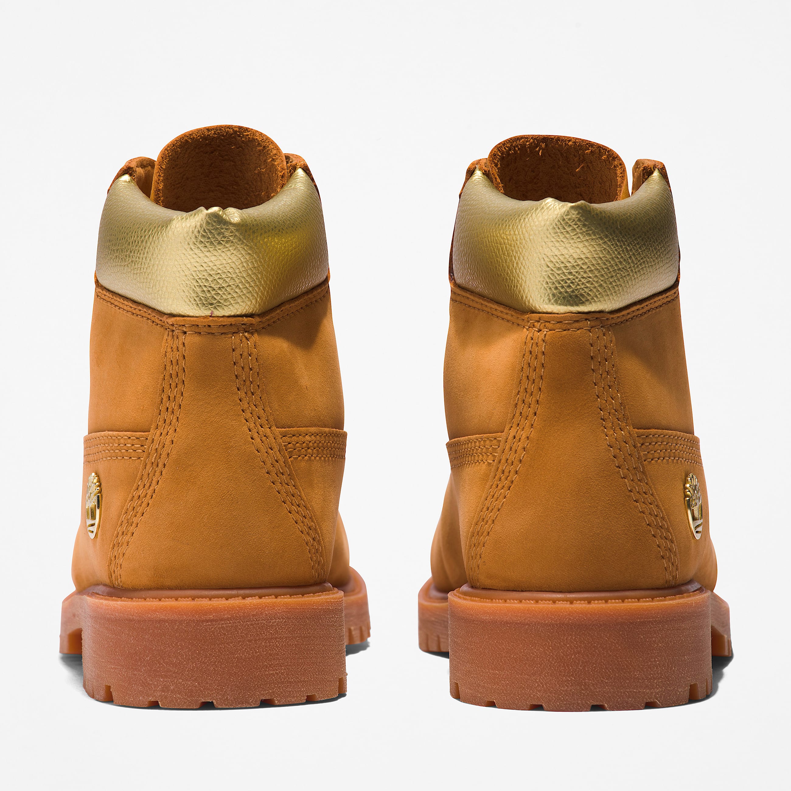 Youth Timberland Premium 6Inch Waterproof Boots TBL Wheat NubuckGold ALT5