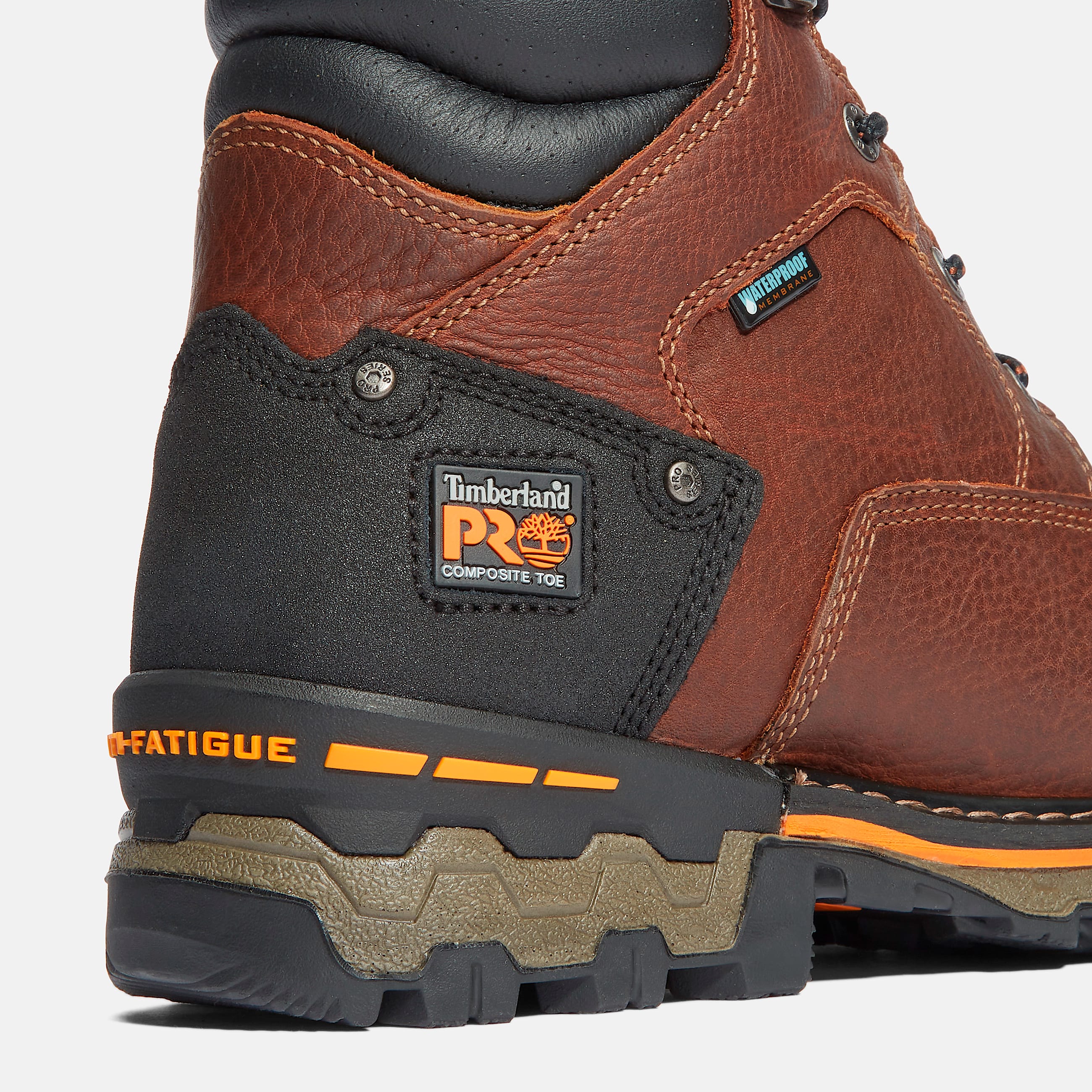 Mens Boondock 6 Composite Toe Waterproof Work Boot TBL Brown ALT7