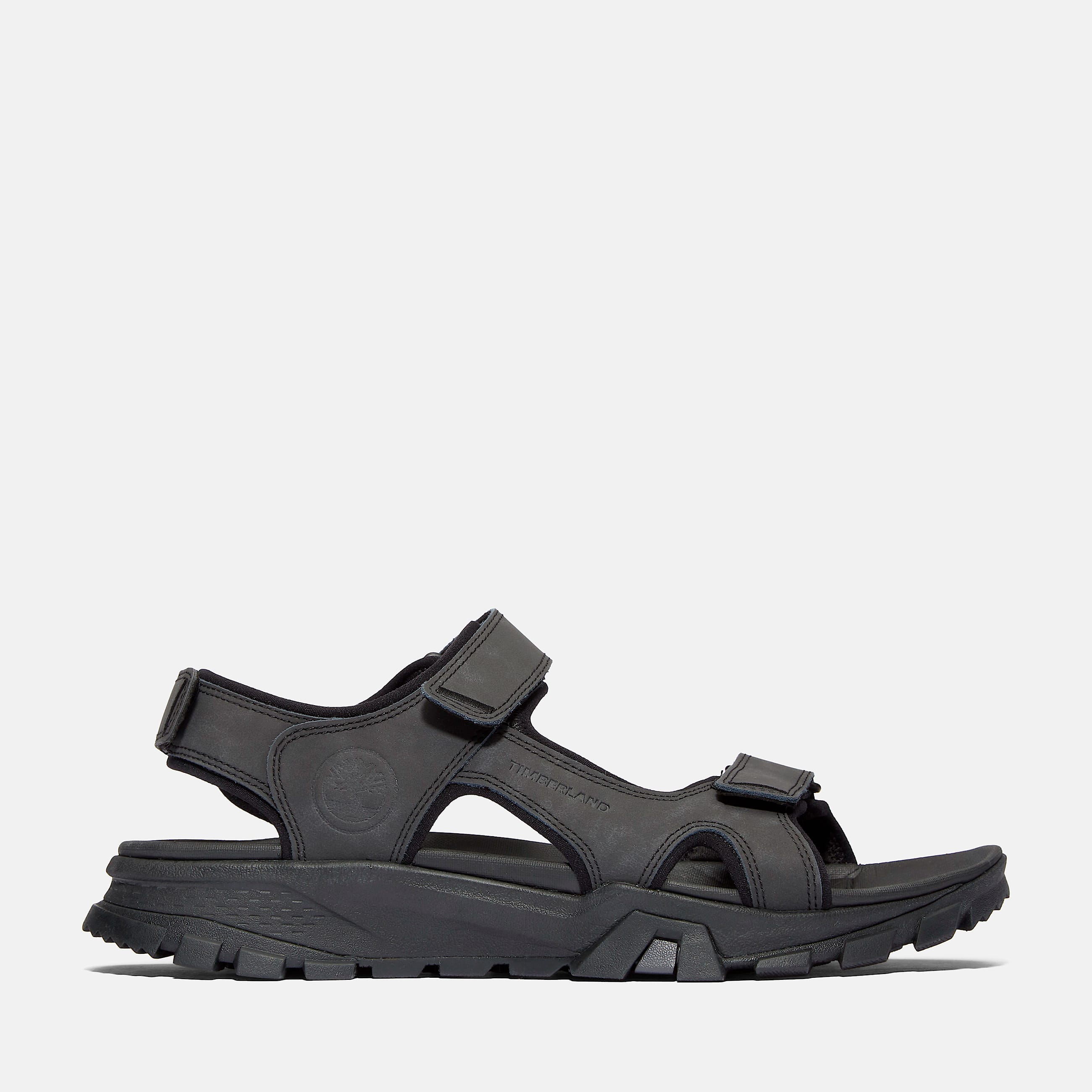 Mens Lincoln Peak Strap Sandals TBL Jet Black HERO