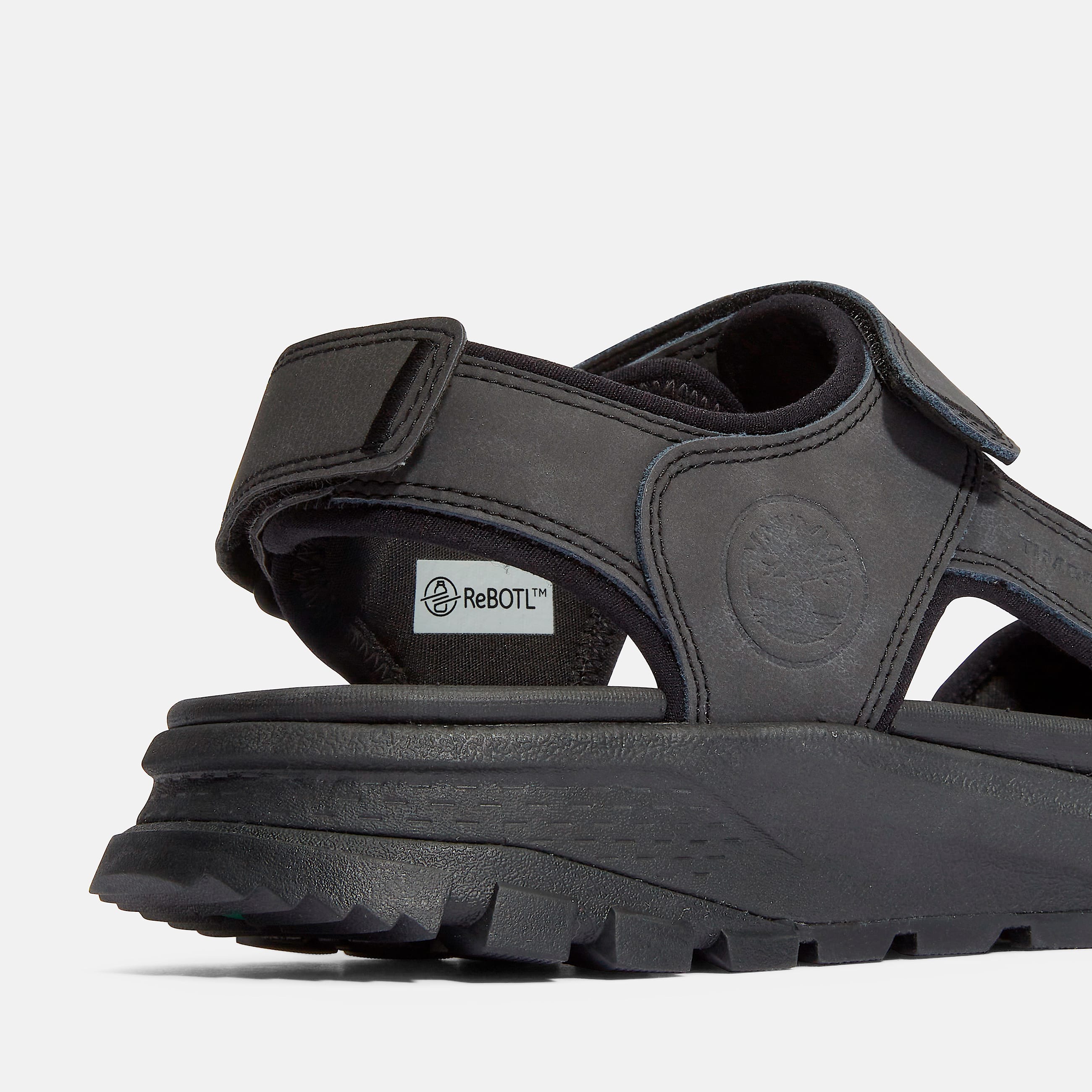 Mens Lincoln Peak Strap Sandals TBL Jet Black ALT7