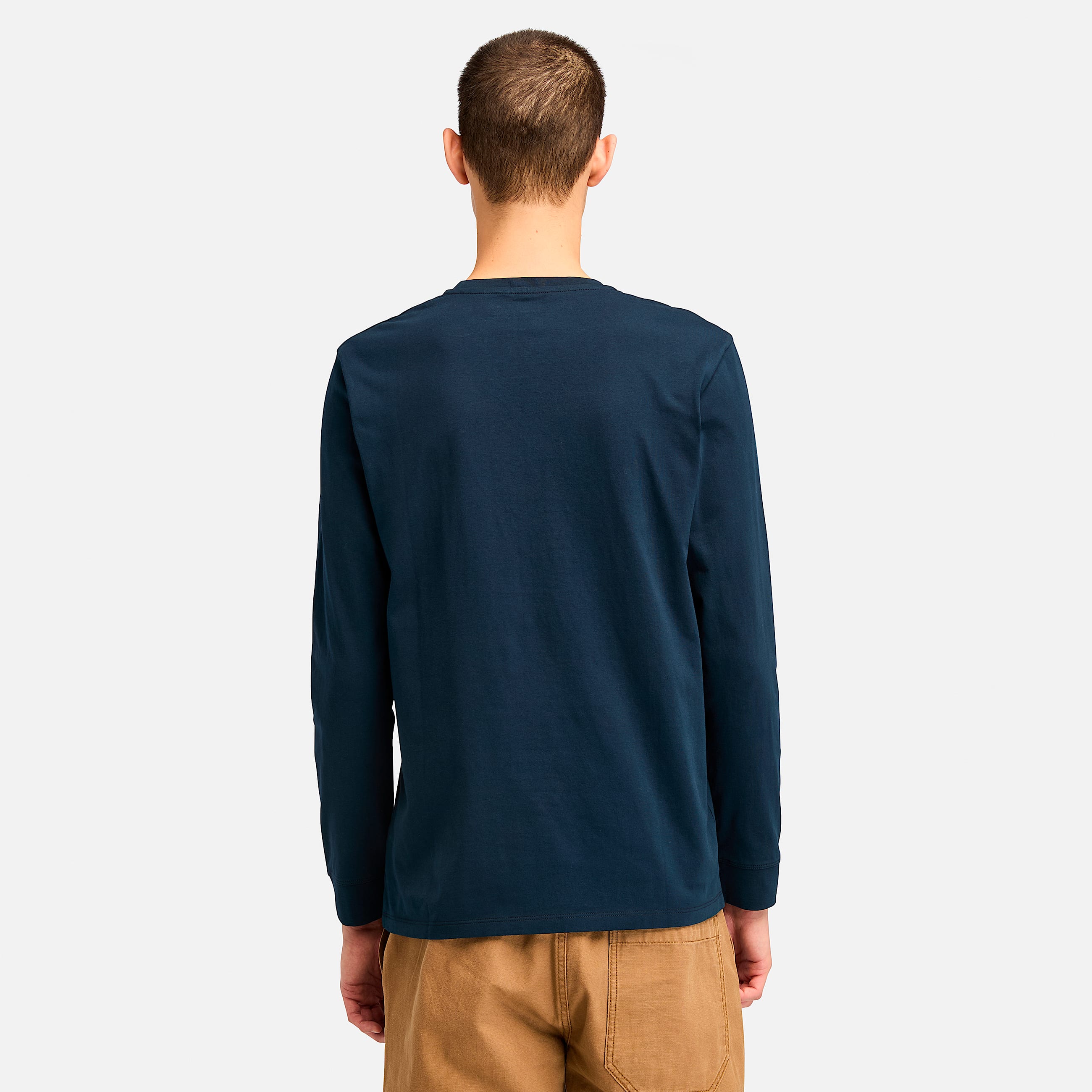 Tshirt  manches longues Oyster River avec logo sur la poitrine pour hommes TBL Saphir foncDenim fonc ALT9