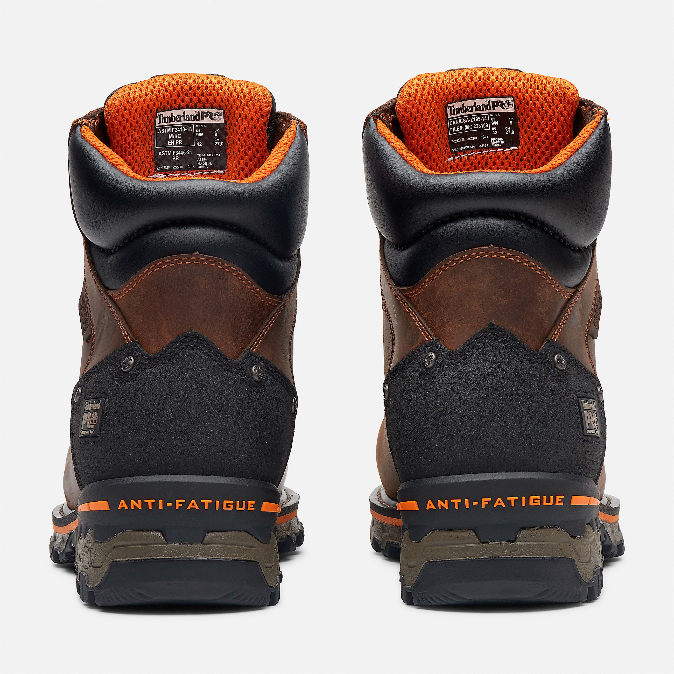 Mens Timberland PRO BOA Boondock 6 Composite Toe Work Boot TBL Medium Brown FullGrain ALT5