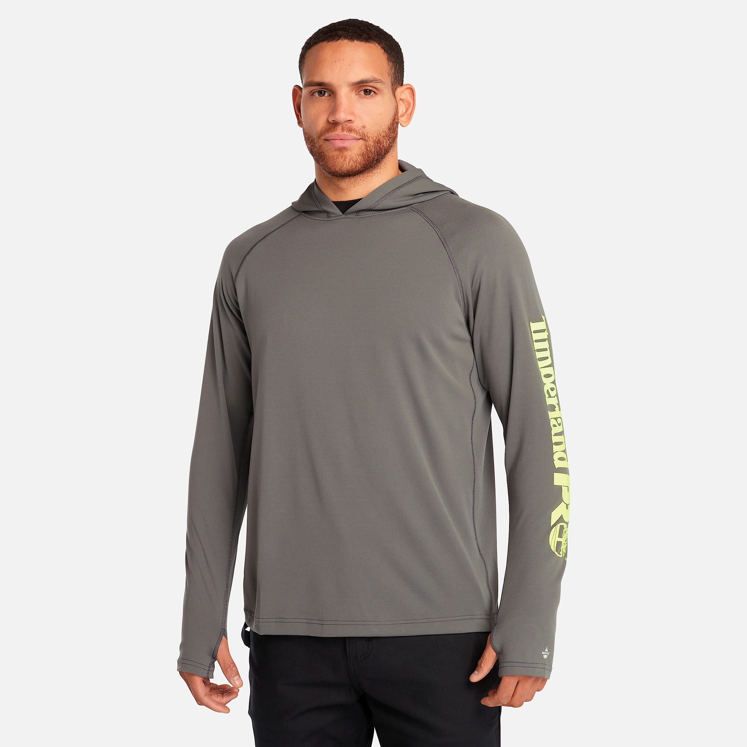 Mens Timberland PRO Wicking Good Hoodie TBL Pewter HERO