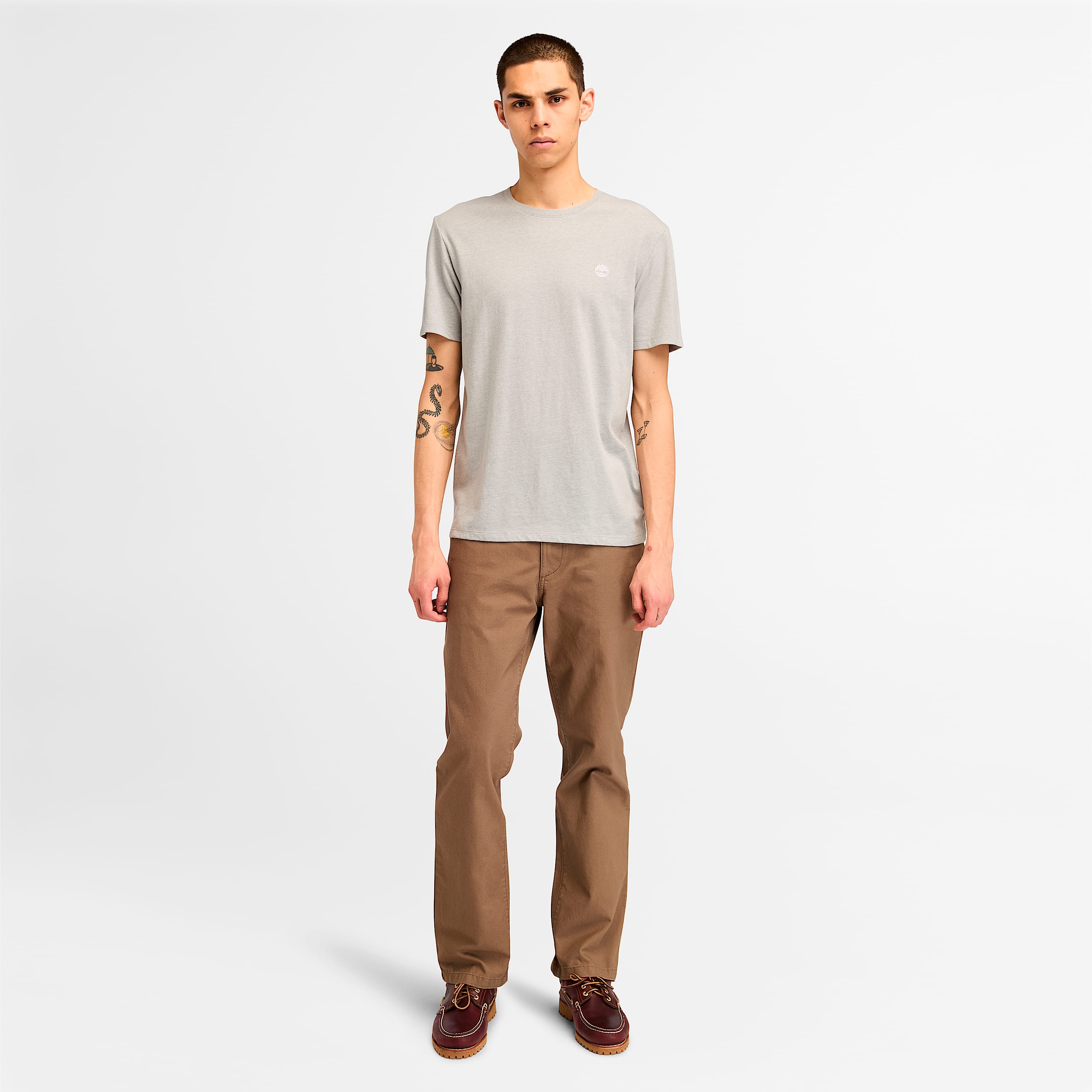 Mens Oyster River ShortSleeve TShirt TBL Medium Grey ALT1