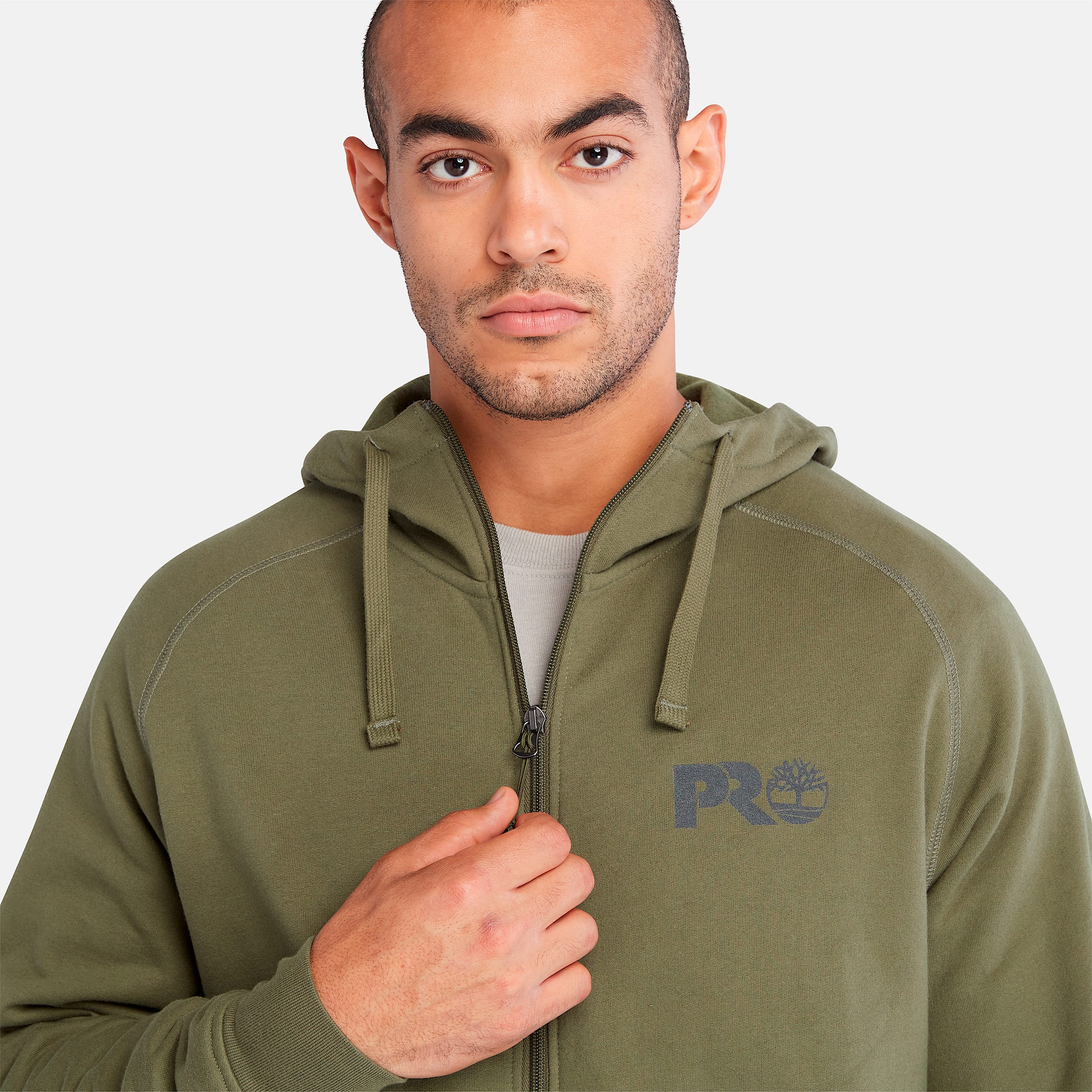 Sudadera Timberland PRO Hood Honcho Sport con Cierre para hombre TBL Noche del olivo ALT2