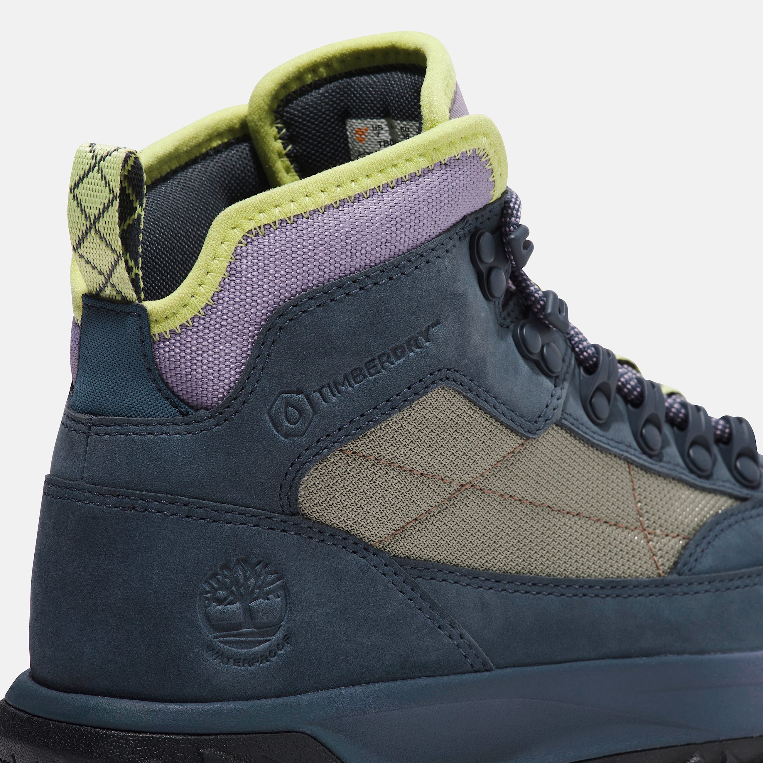 Womens GreenStride Motion 6 Waterproof Hiking Boot TBL Dark Blue Nubuck ALT7