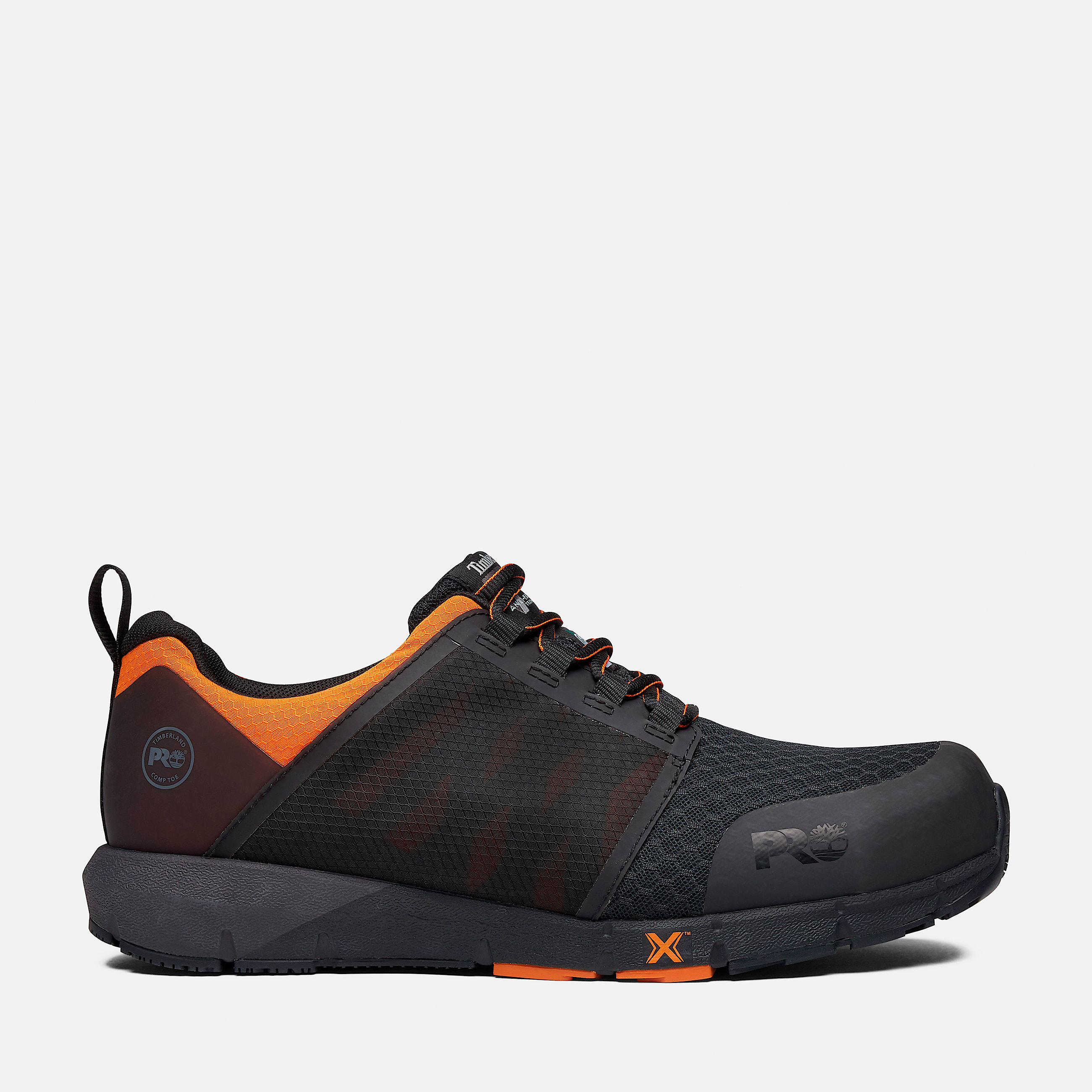 Mens Radius Composite Toe Work Sneaker TBL BlackOrange HERO