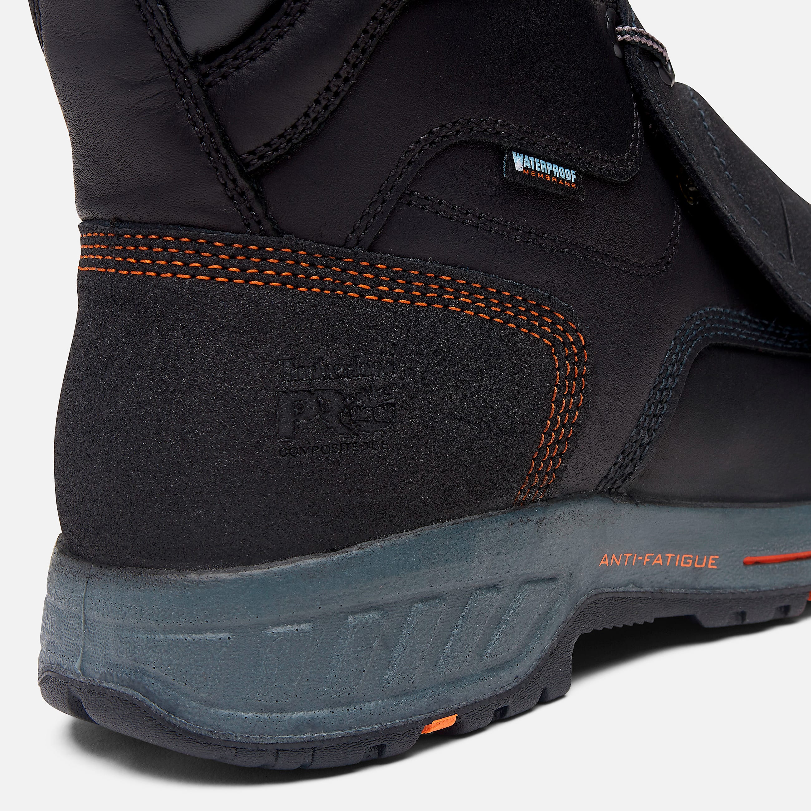 Mens Timberland PRO Endurance HD 8 Waterproof Met Guard Composite Toe Work Boot TBL Black ALT7